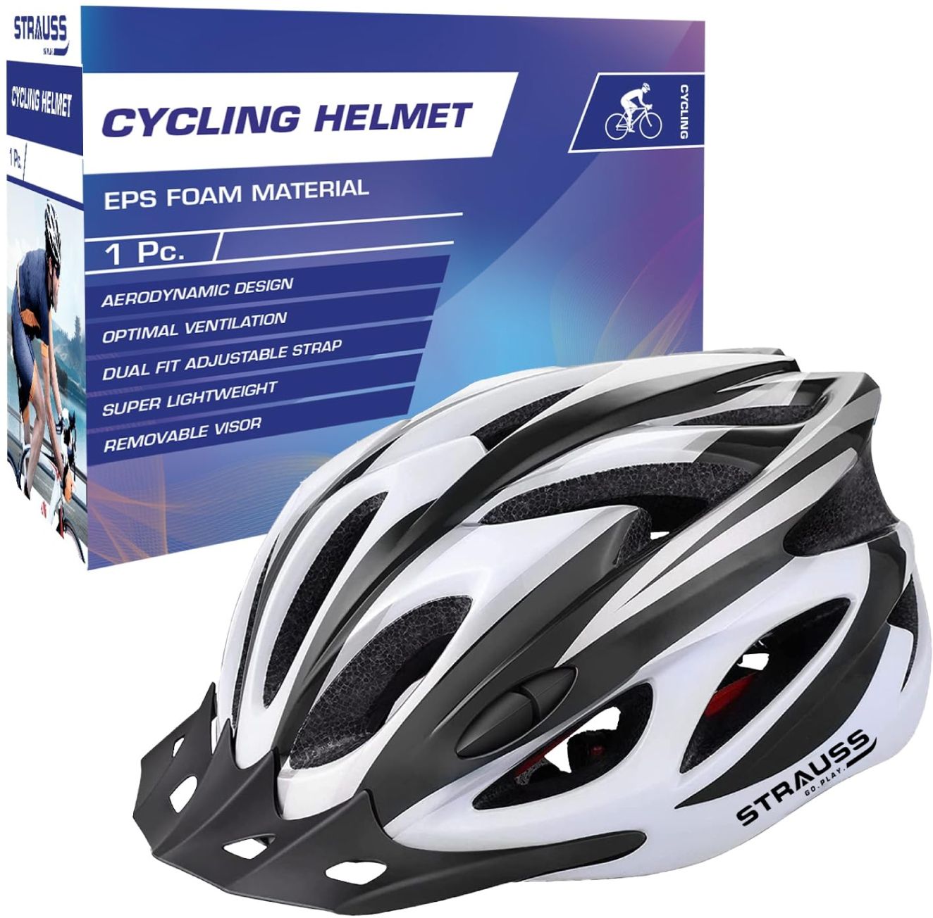 strauss Adjustable Cycling Helmet | Cycle Helmet | Bicycle Helmet For Boys & Adults Cycling Helmet-picture-21