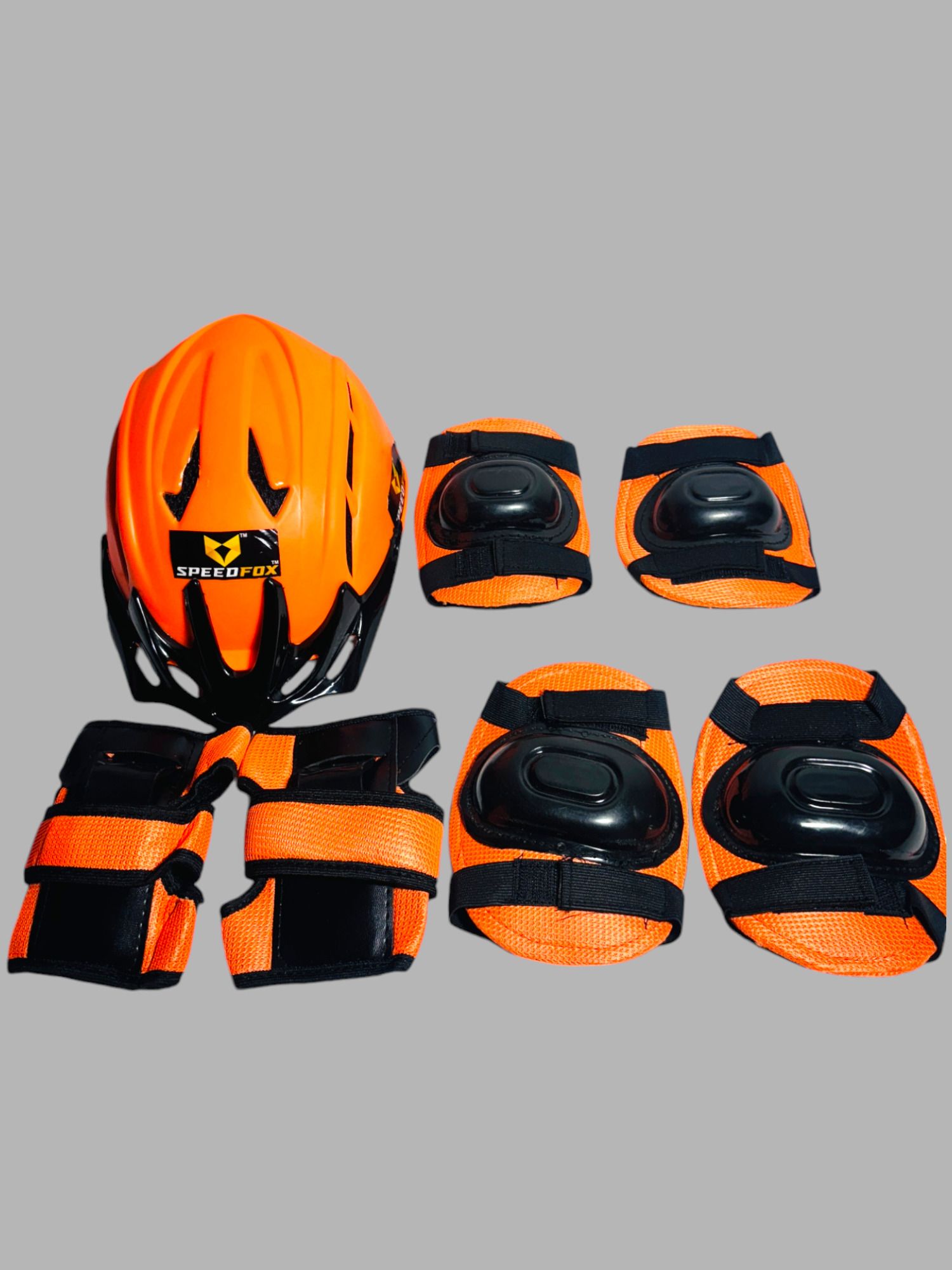 houseofcommon cycling protection kit for kids– Helmet, Knee Pads, Elbow Pads & Wrist Guards Cycling Kit-picture-3