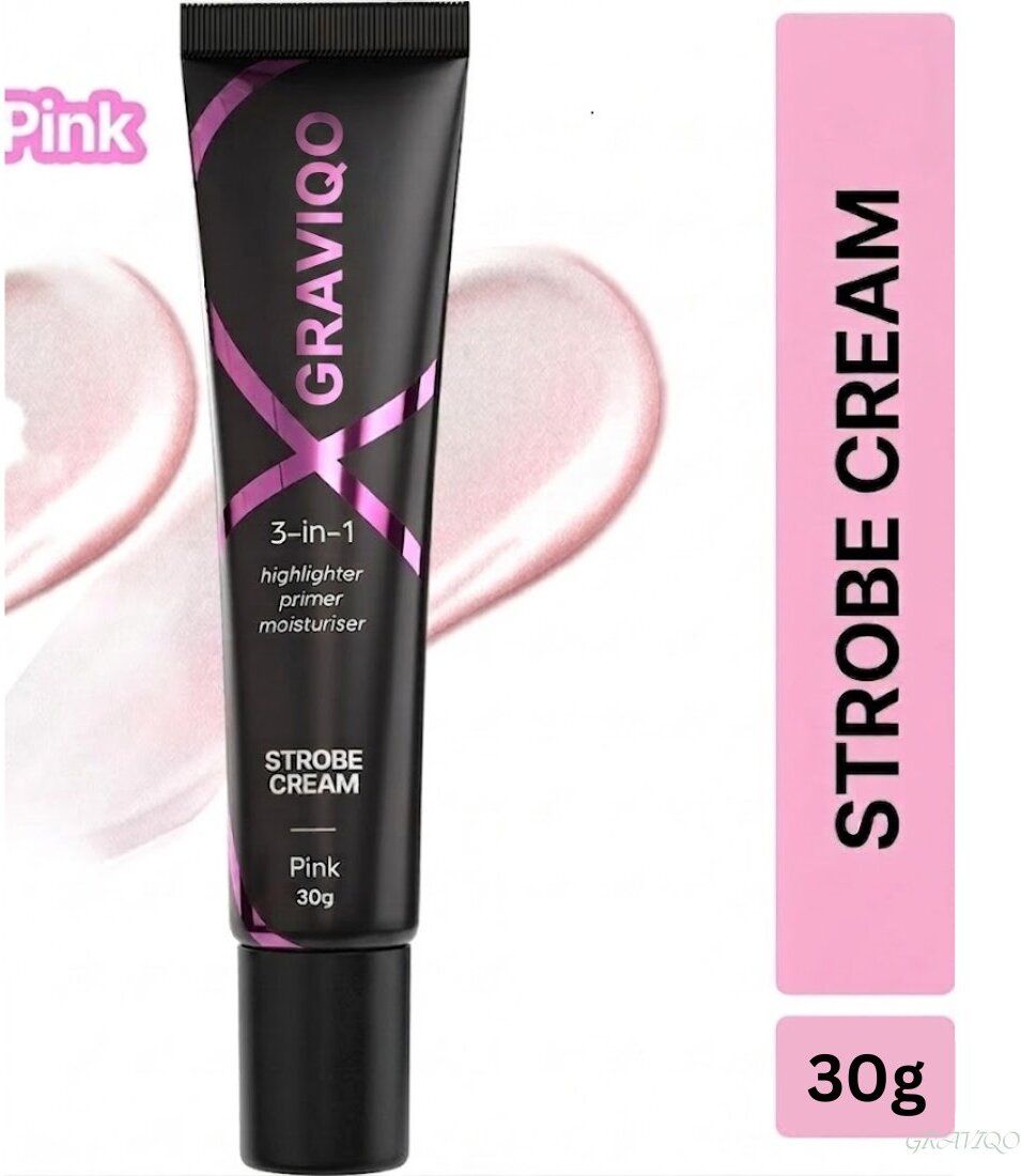 graviqo Strobe Cream Pink | Strobe Cream | Giving Glowing Makeup Base Finish Highlighter-picture-30