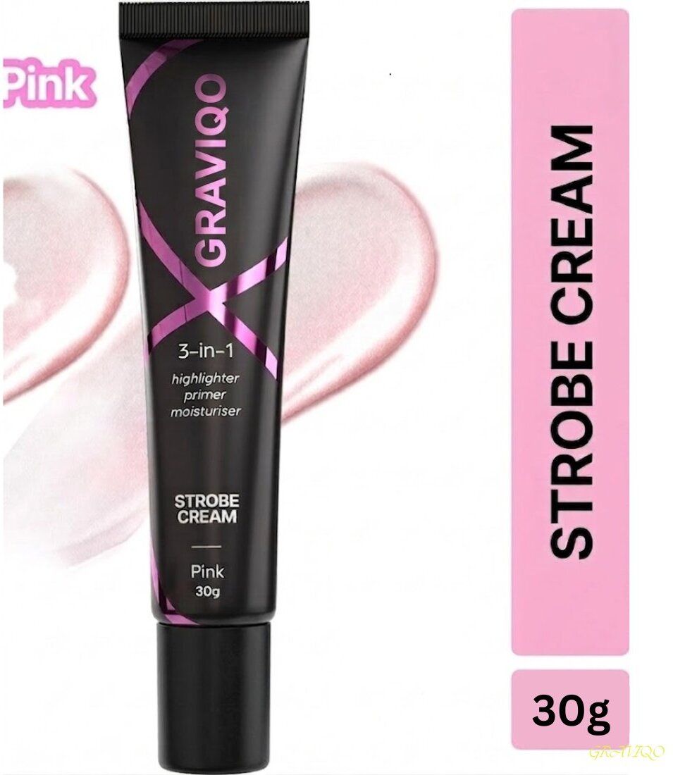 graviqo Strobe Cream Pink | Strobe Cream | Gives A Glassy Glow Beauty Feel Highlighter-picture-23