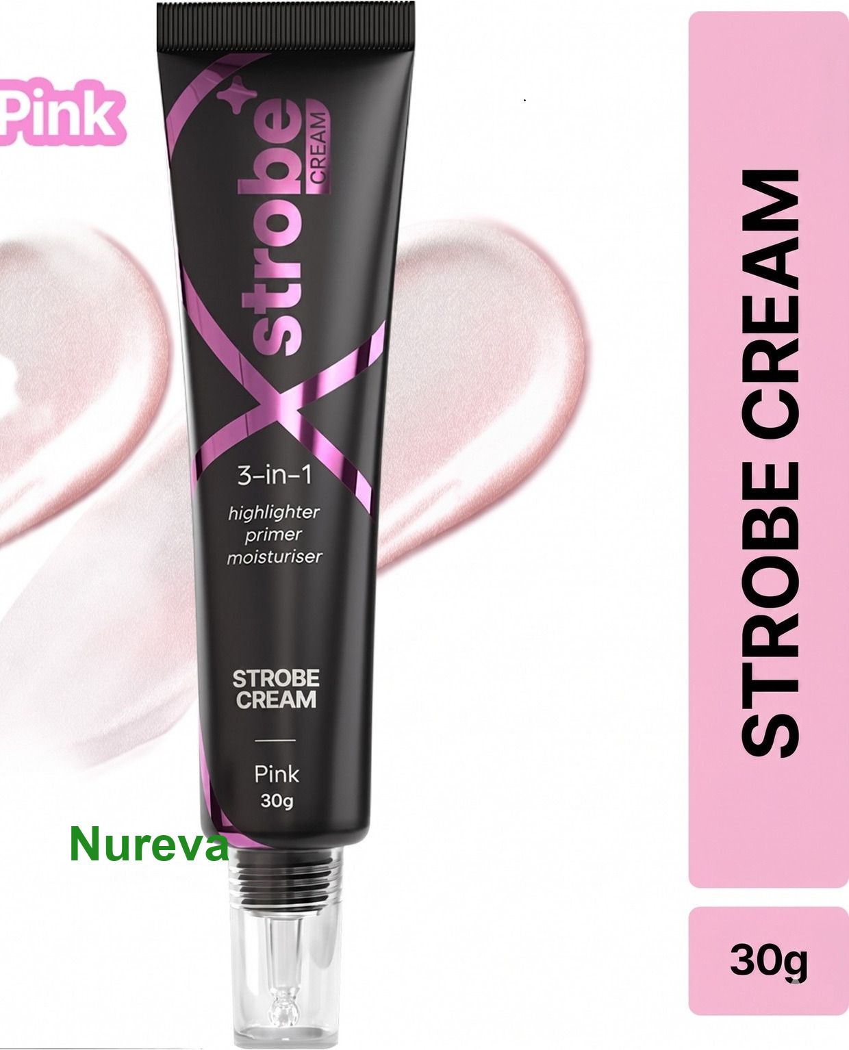 Glow Cream Pink 30g Smooth Primer Moisturizer Highlighter-image-34