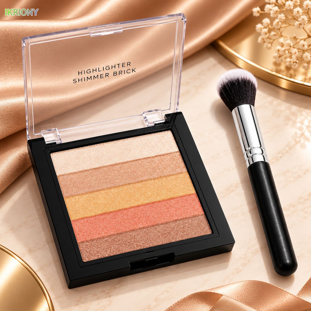 Face Highlighter Palette - Blush Pink | Smooth Texture | Glow Powder-image-24