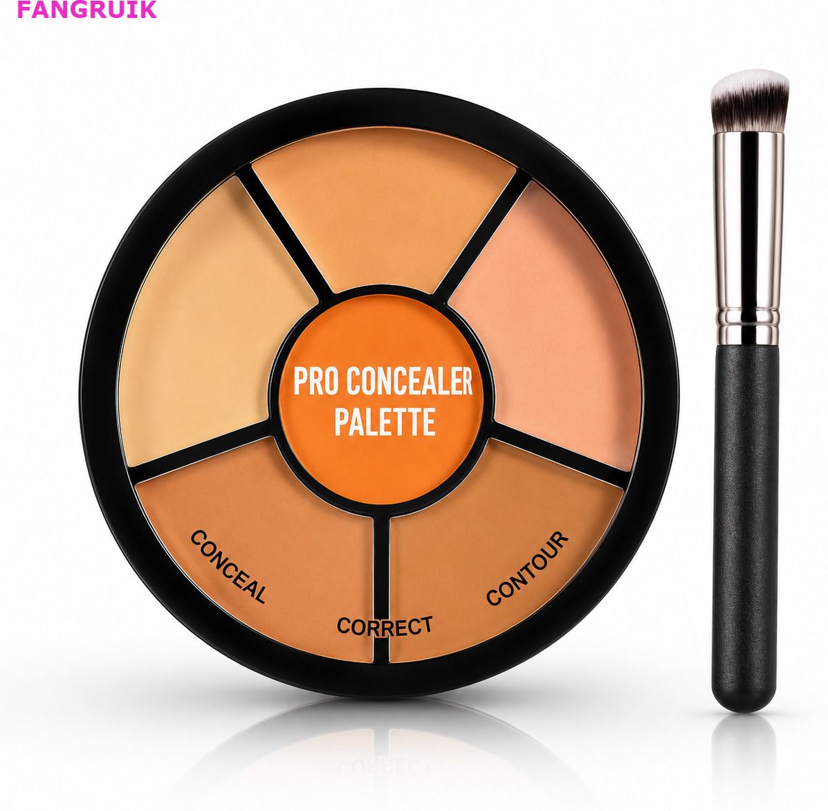 fangruik Orange Concealer Palette with Color Corrector Coverage for Even Tone Makeup Concealer-picture-11