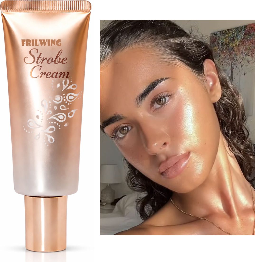 Face Glow Gold Strobe Cream for Makeup Radiance Highlighter-image-14