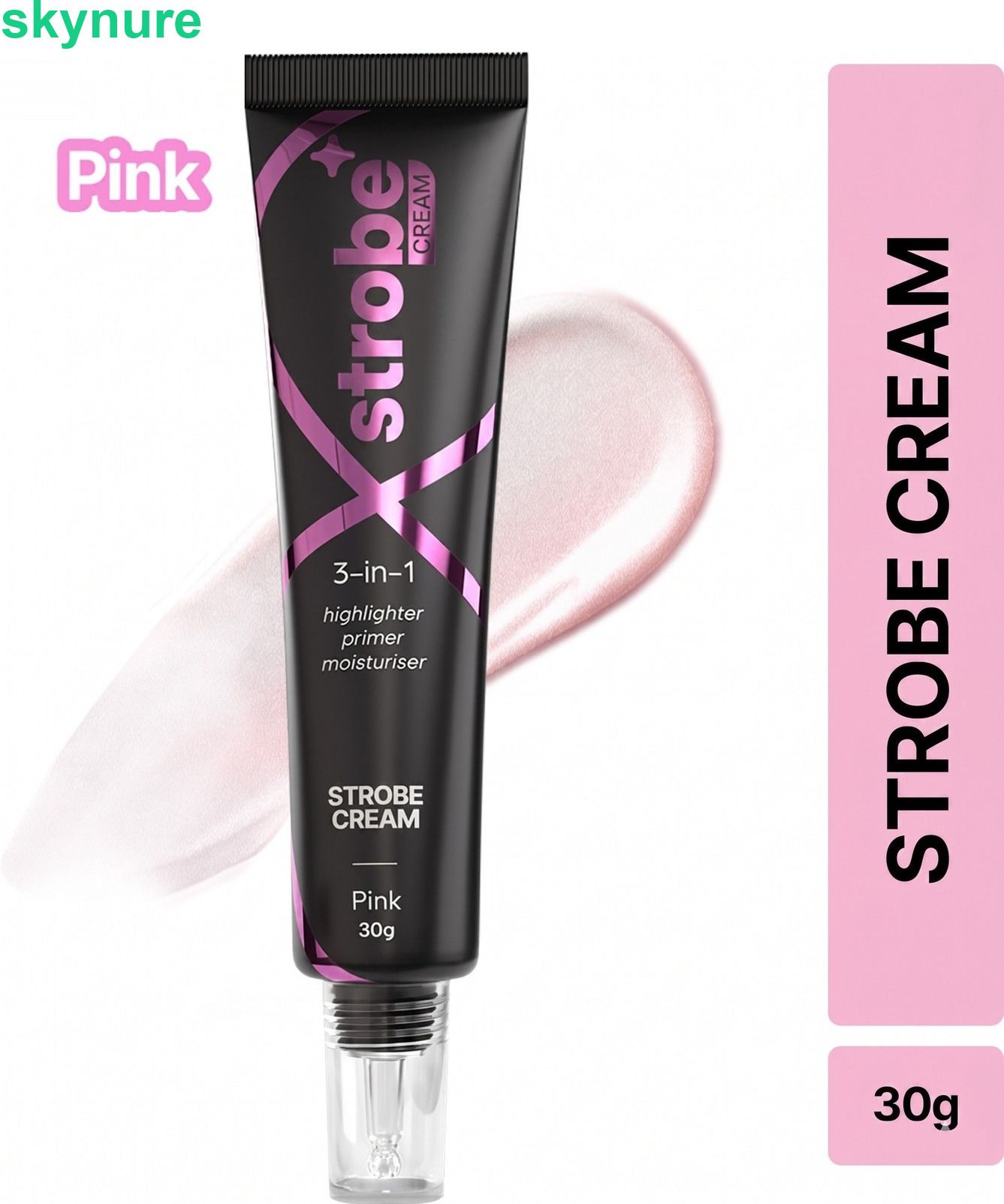 Illuminating Pink Cream 30g Primer Highlighter Moisturizer Highlighter-image-2