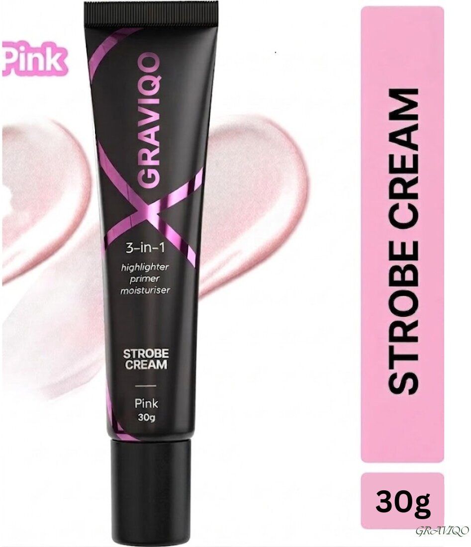 graviqo Strobe Cream Pink | Strobe Cream | Giving Face Feels Glowing And Light Highlighter-picture-26