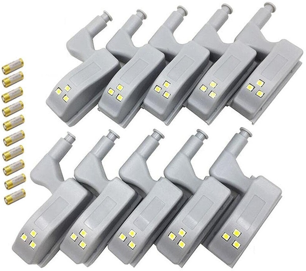 BALRAMA 10pc Wardrobe Hinges LED Light Smart Sensor Door Switch Cabinet Cupboard Closet Smart Sensor Light image 1