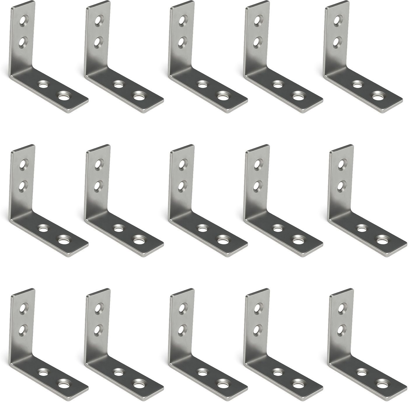 S.S L Patti Steel L-Shaped Support Angle/ L-Patti / L-Bracket 2inch pack of 15/ 2inchx2inch Shelf Bracket-image-13