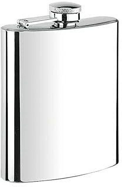 HIP FLASH BLACK 8 OZ Alcoholic Beverage Holder Stainless Steel Hip Flask Hip Flask-image-48