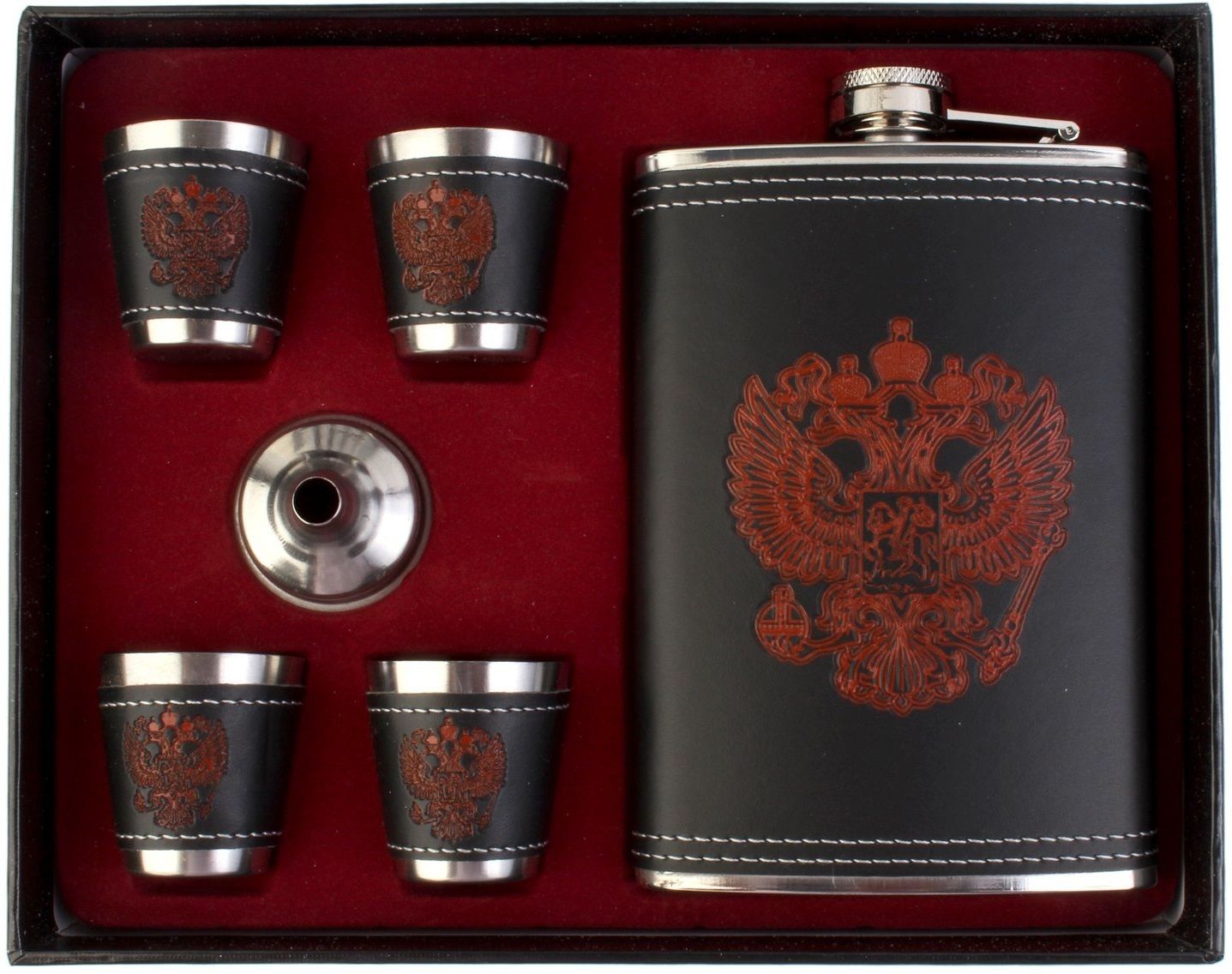 moshtu Hip Flask 9 Oz/266 ml Hip Bottle Set Leather Case Gifts Bottles Hip Flask-picture-10