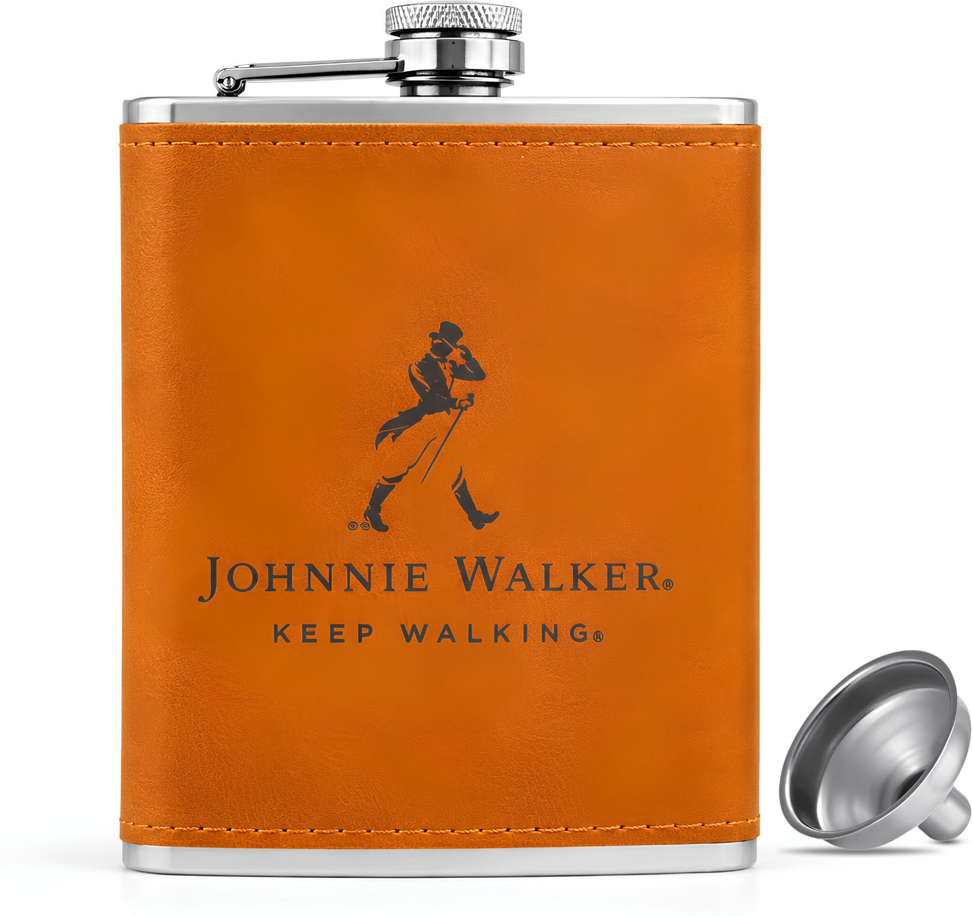 Pocket Drink Holder Bottle with Funnel for Men Alcohol Whisky Wine 8 Oz Food-Grade 304 Stainless Steel Hip Flask-image-47