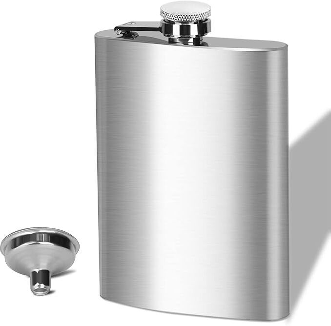 bardecor Hip Flask with Funnel | Pocket Liquor Bottle | Alcohol Drinks Holder | 8 Oz Stainless Steel Hip Flask-picture-19
