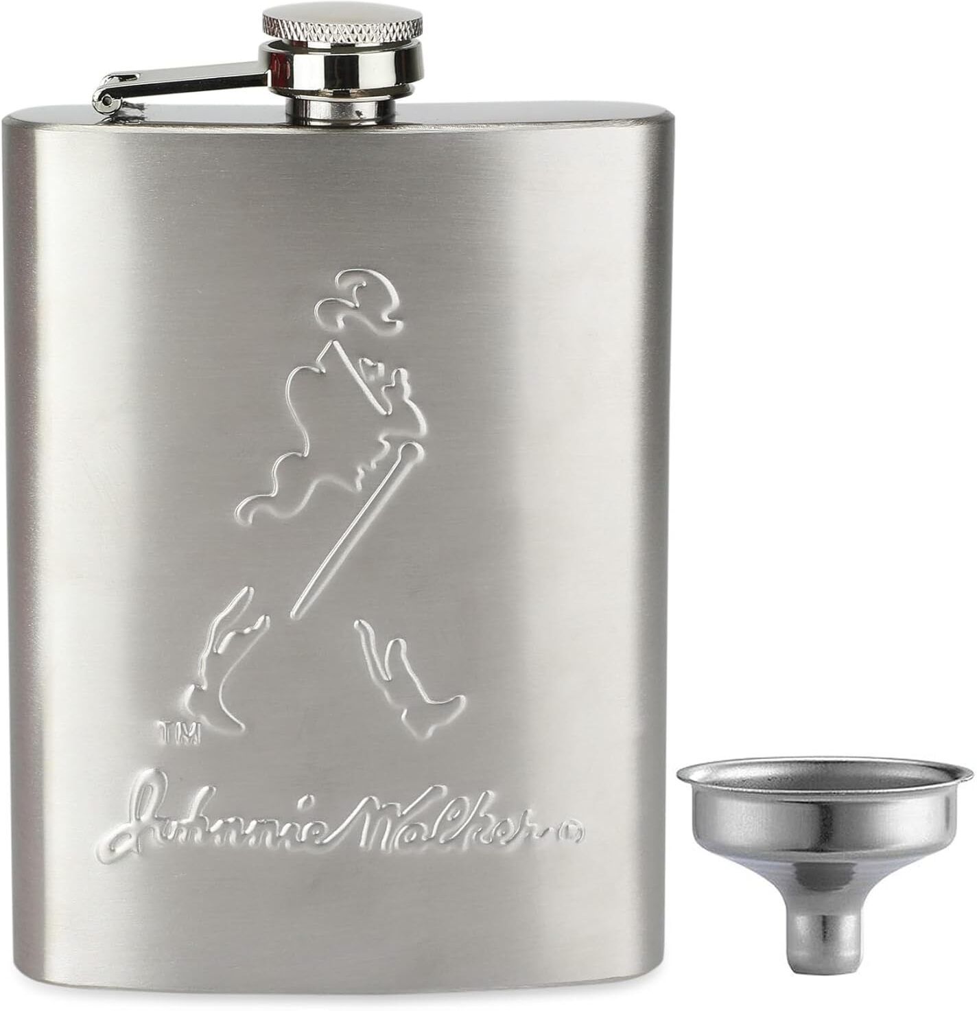 viovi JW Steel Hip Flask (8oz) with Funnel I Whiskey Flask Liquor Holder Stainless Steel Hip Flask-picture-14