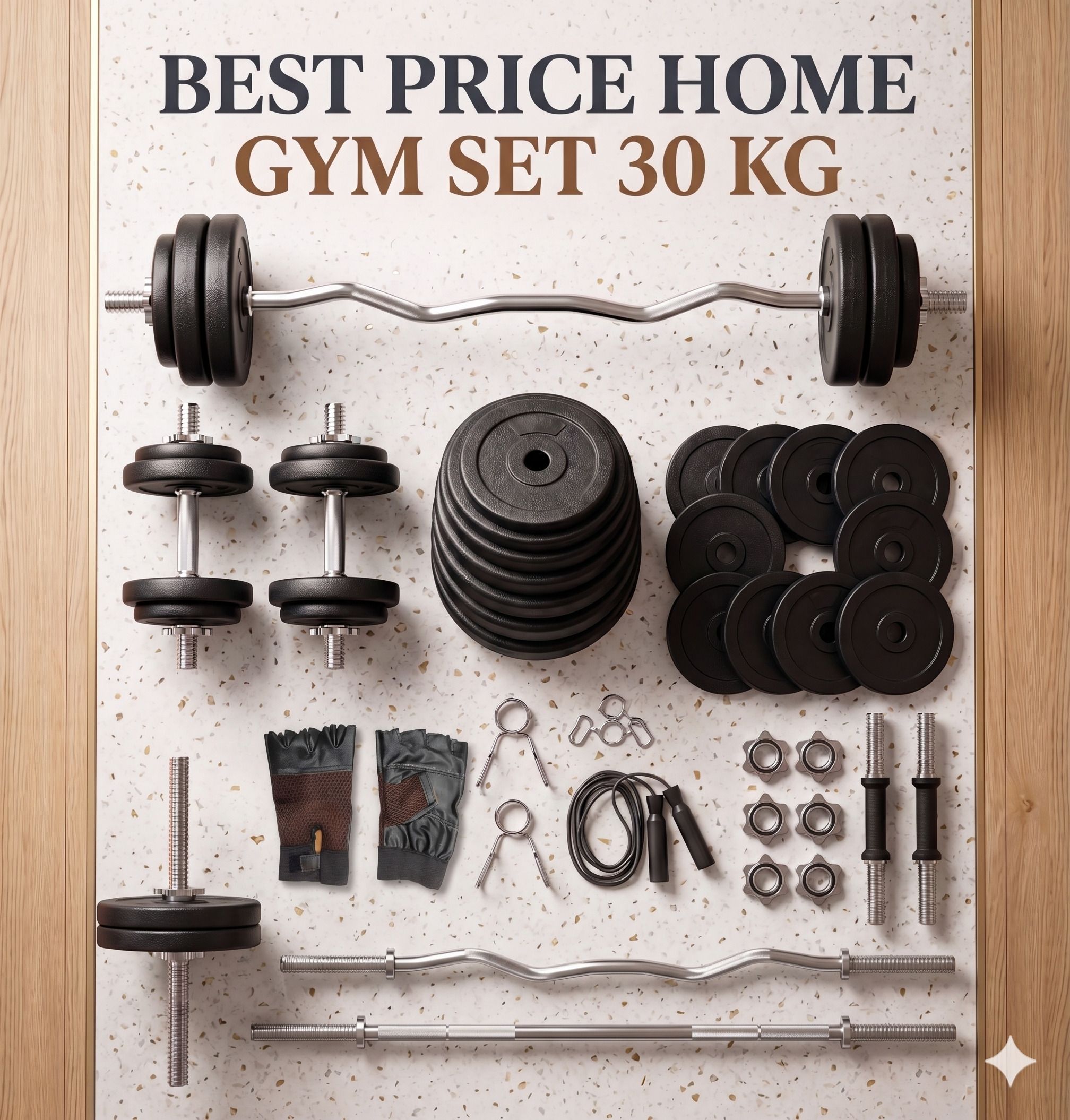 radha murat 30 kg 30K Home Gym Combo-picture-24