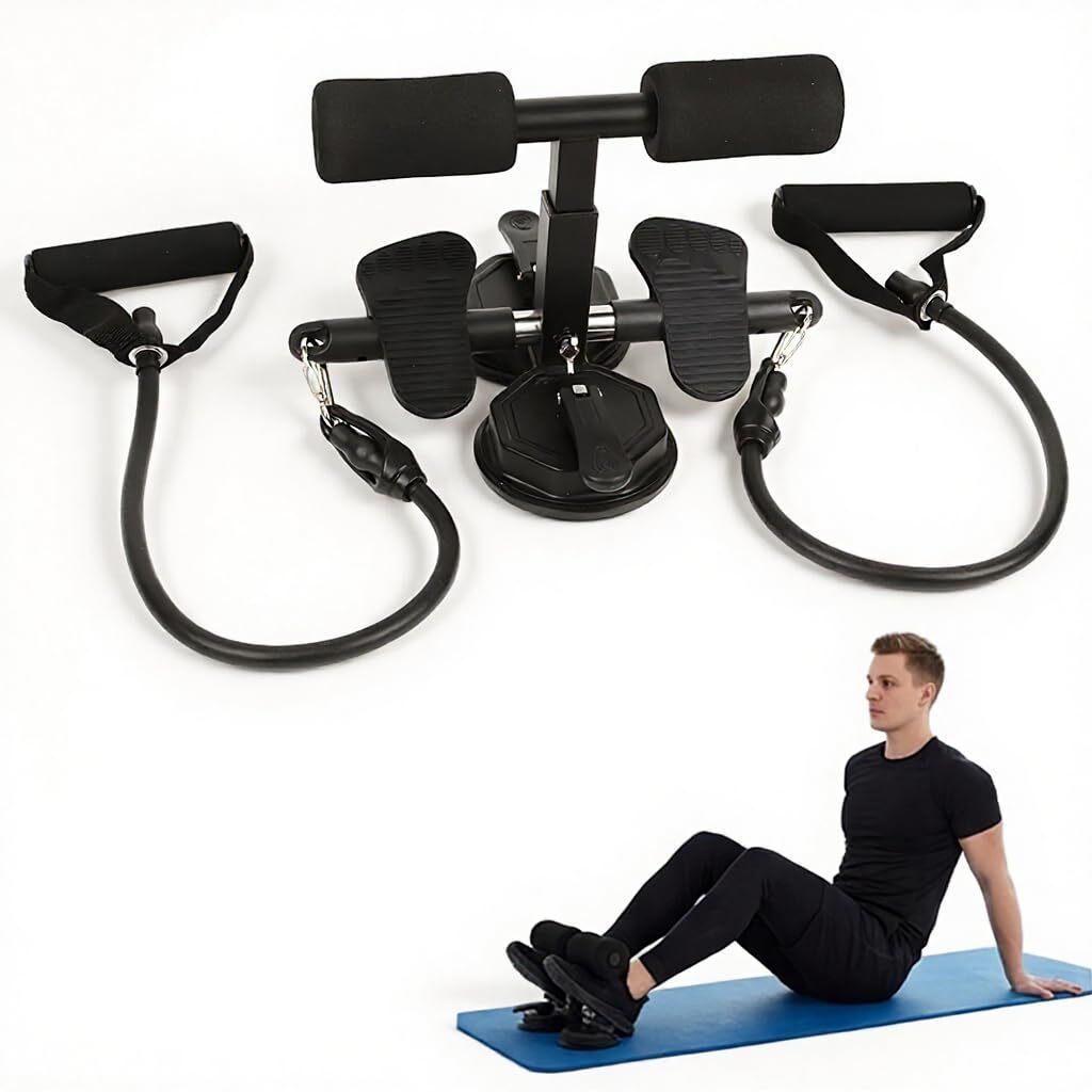 Adjustable sit up bar with double suction cups for home core training workouts Home Gym Combo-image-17