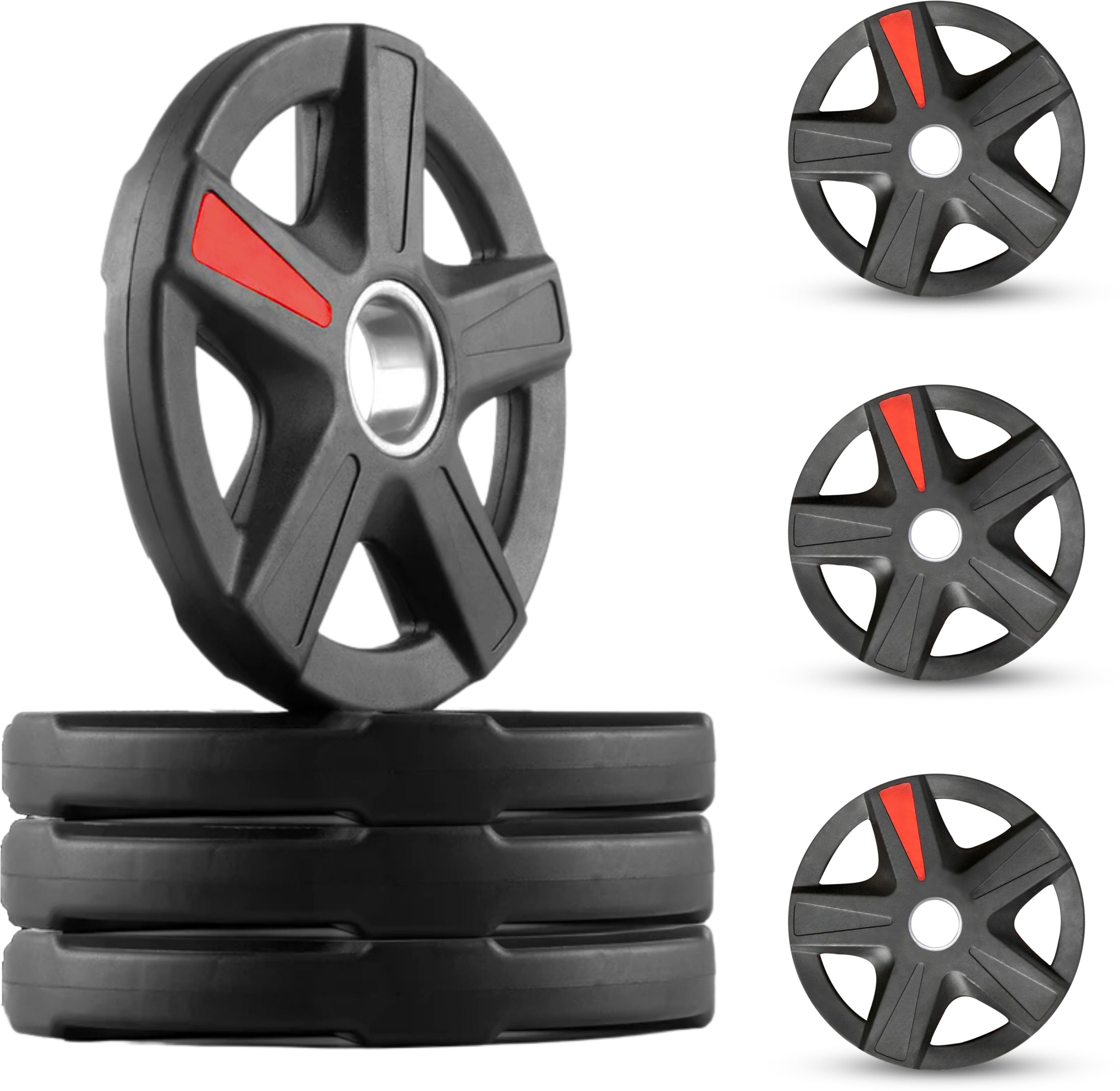 15 kg Olympic Xmark Premium Weight Plates,Spare Weight Plates 51 mm(15KG SET(7.5KGX2)) Home Gym Combo-image-47