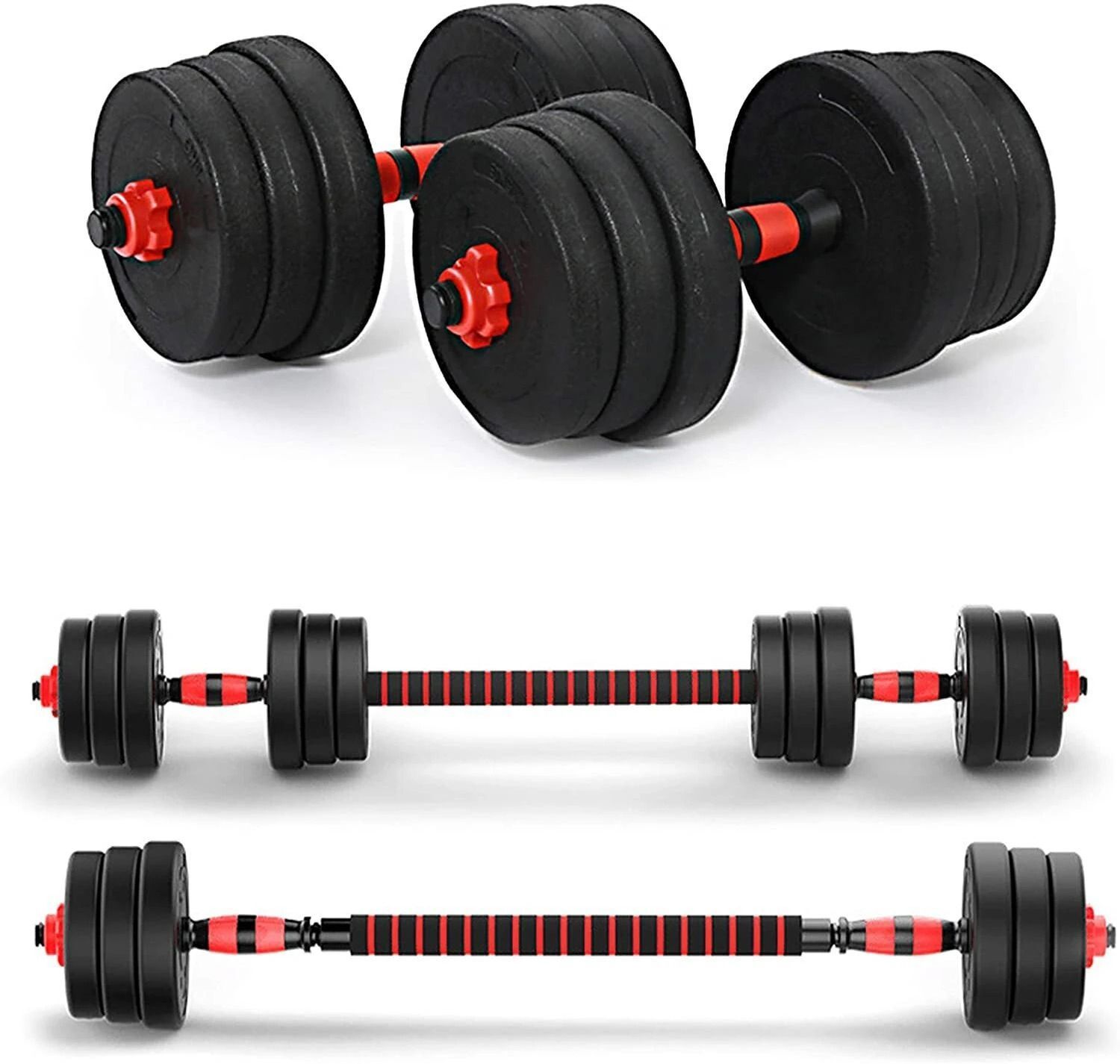 10 kg 3 In 1 Convertible & Barbell Home Gym Set Kit For Home Workout Fitness Home Gym Combo