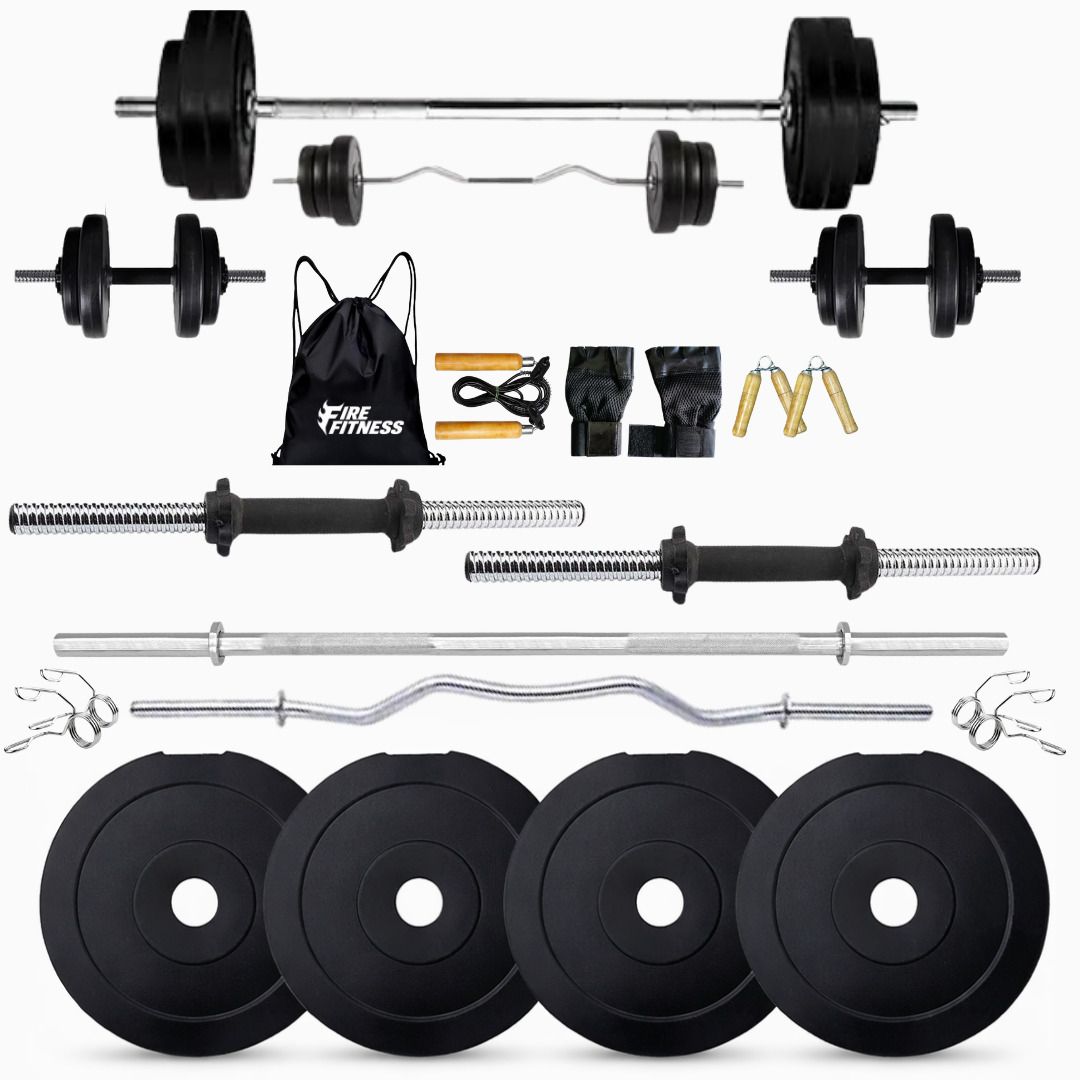5 kg Gym Set for Home 20kg PVC Combo Weight Dumbbell Set Home Gym Equipment Home Gym Combo-image-17