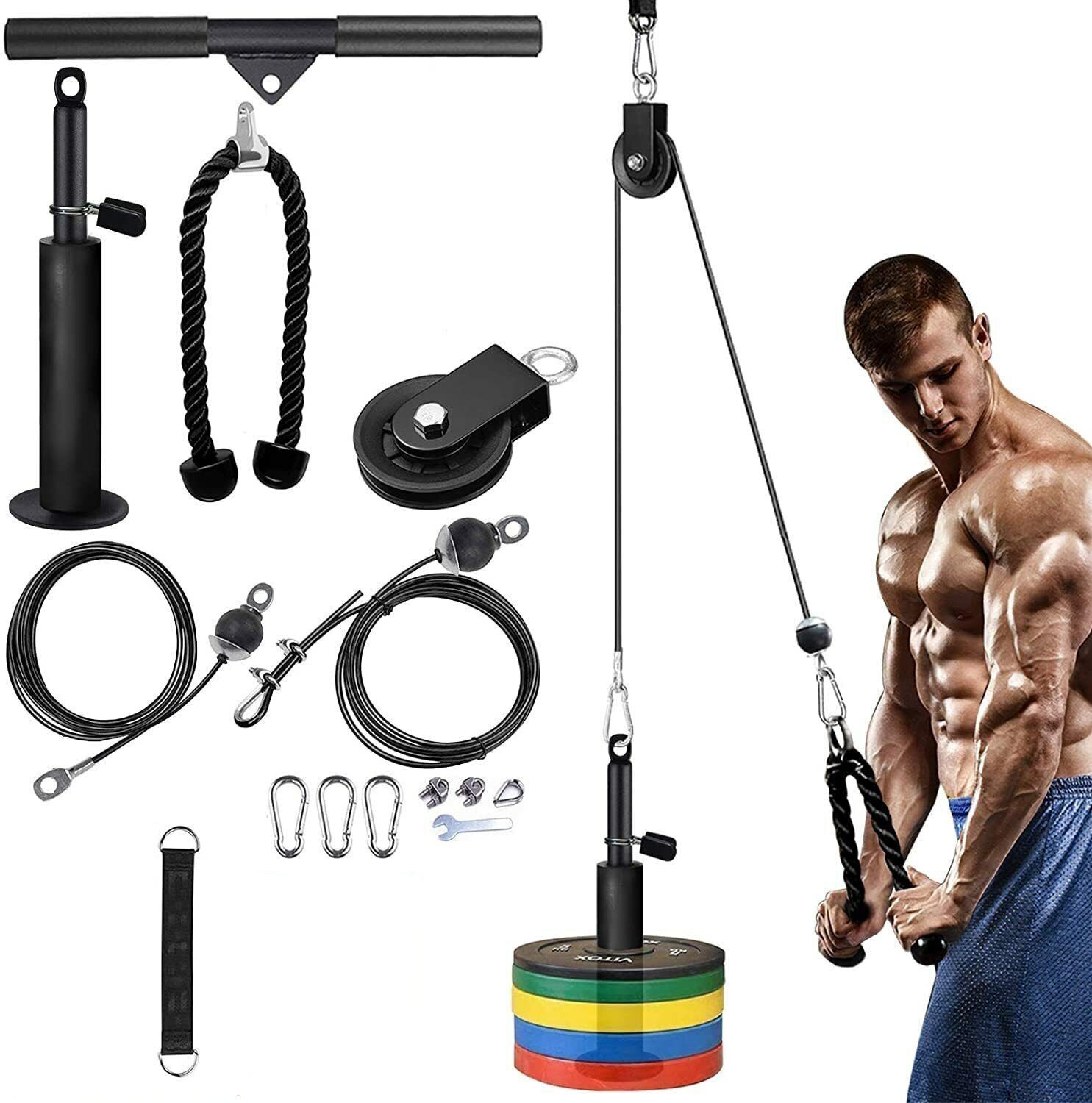 iris Cable Pulley System for Exercise (16in1) Home Gym Combo-picture-22