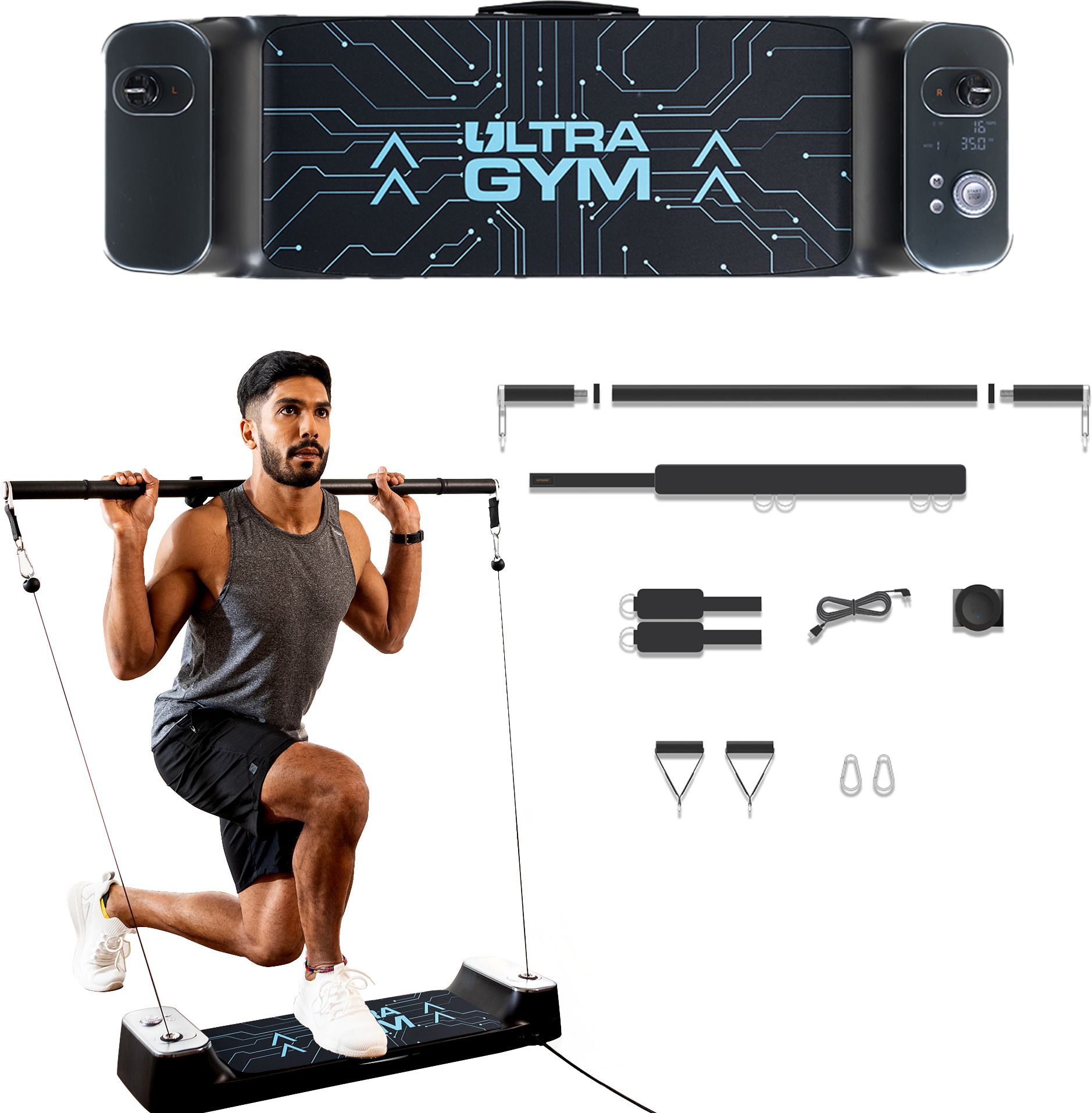 70 kg The Portl Ultra Gym - Starter Pack Home Gym Combo-image-43