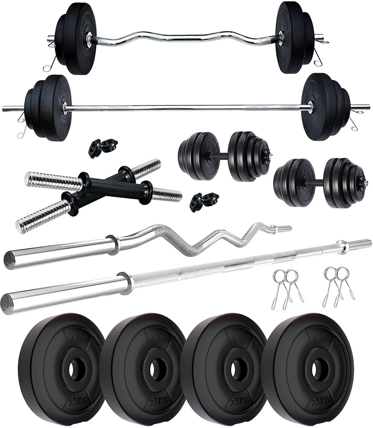adrenex 10 kg 10 KG 3 FT AND 5 FT HOME GYM COMBO Home Gym Combo-picture-23