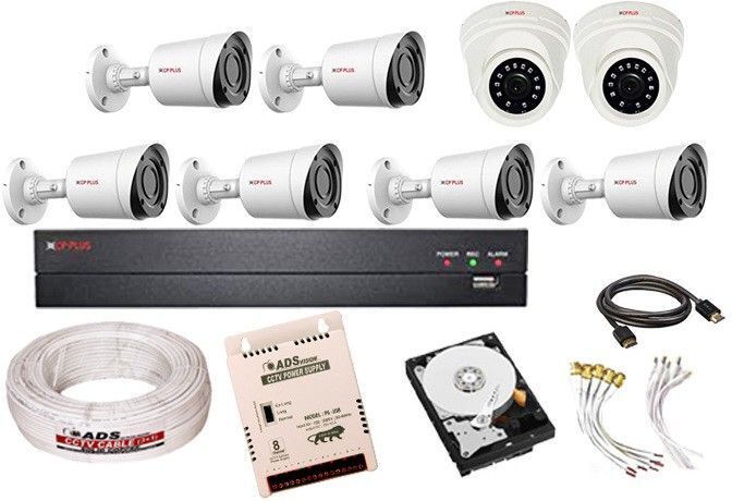 CP PLUS 8 Ch. HD DVR 1080p 2.4 MP 6B/2D Camema , 1 TB HDD Full combo set Security Camera-picture-31