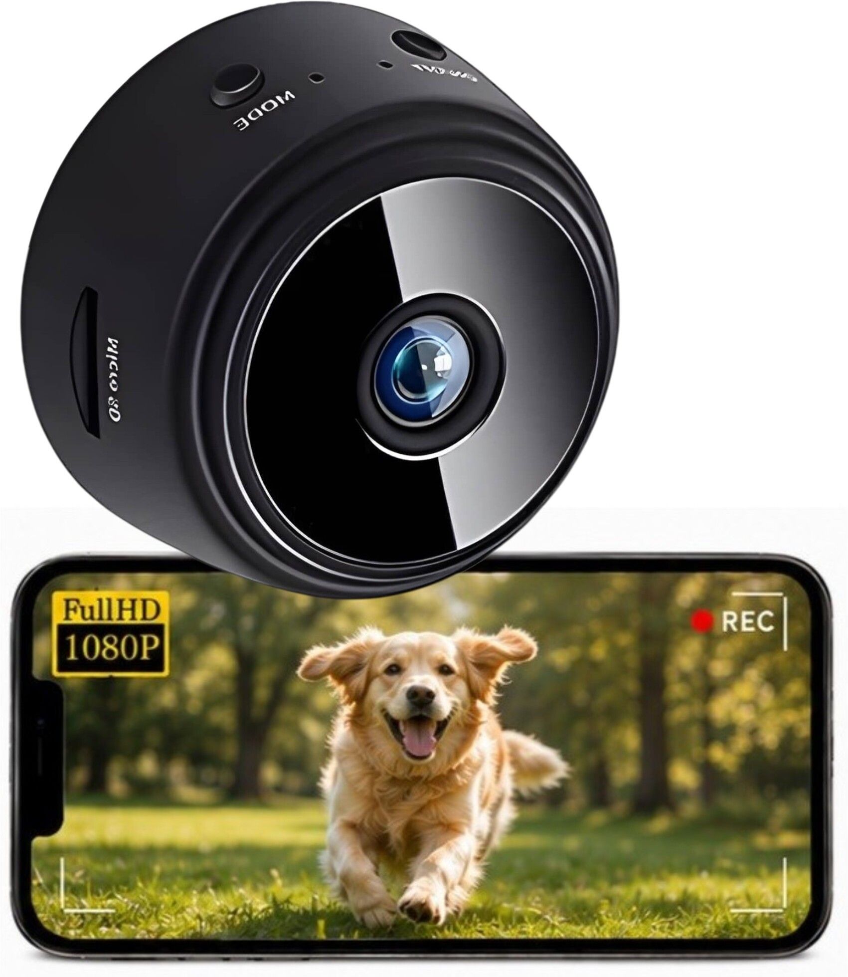osqd Mini camera Portable WiFi Mini Camcorder Full HD 1080P Indoor Camera with Mobile App Support Camcorder-image-13