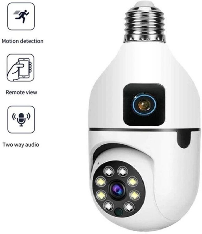 OSQD 1080P HD Smart Bulb Camera with Motion Detection Alert Security Camera-image-7