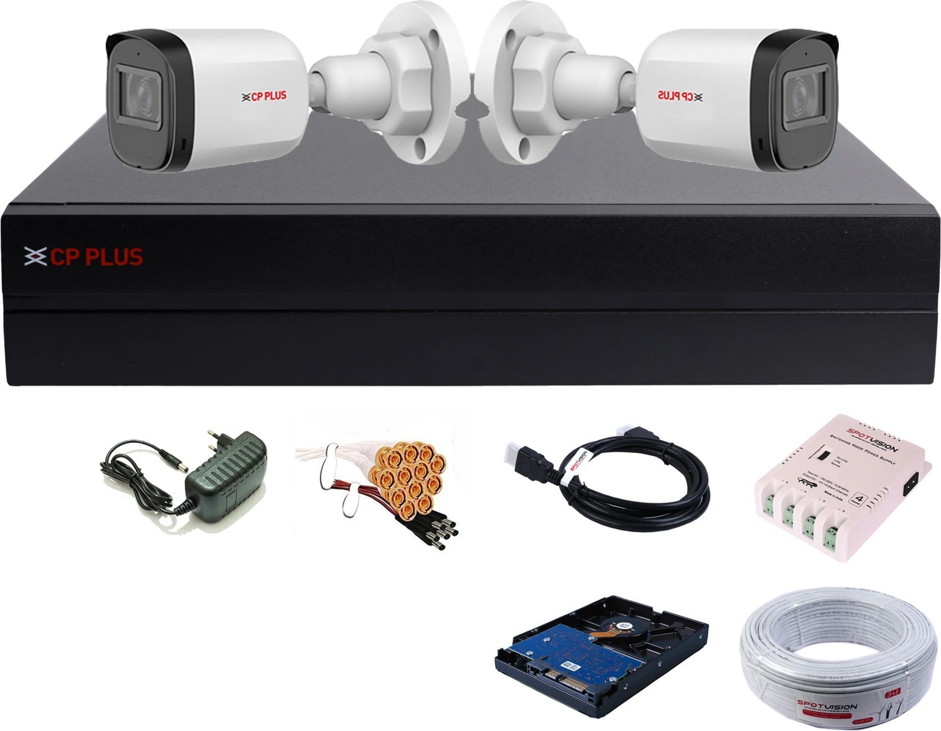 CP PLUS 4 Channel HD DVR 1080P,Higher Resolution 2.4MP FULL HD IP67 Outdoor Camera C02 Security Camera-picture-31