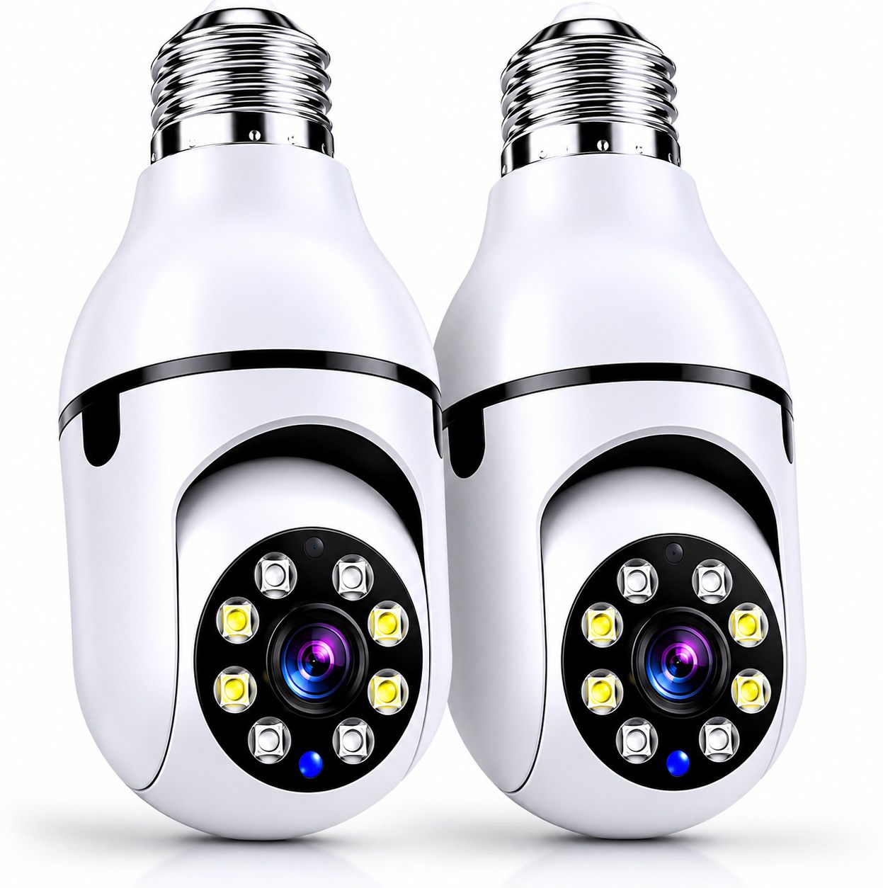 Tarendra WiFi Bulb Remote View 360° Pan Tilt Night Vision Micro SD Card Motion Detection Security Camera-image-38