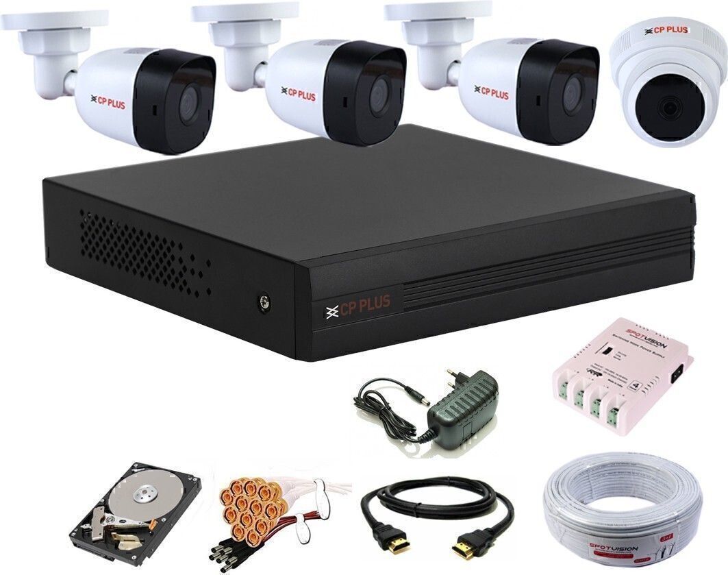 CP PLUS 4 Channal HD DVR 1080p,Outdoor & Indoor 2.4 MP 1080P 4Pcs Security Camera-picture-15