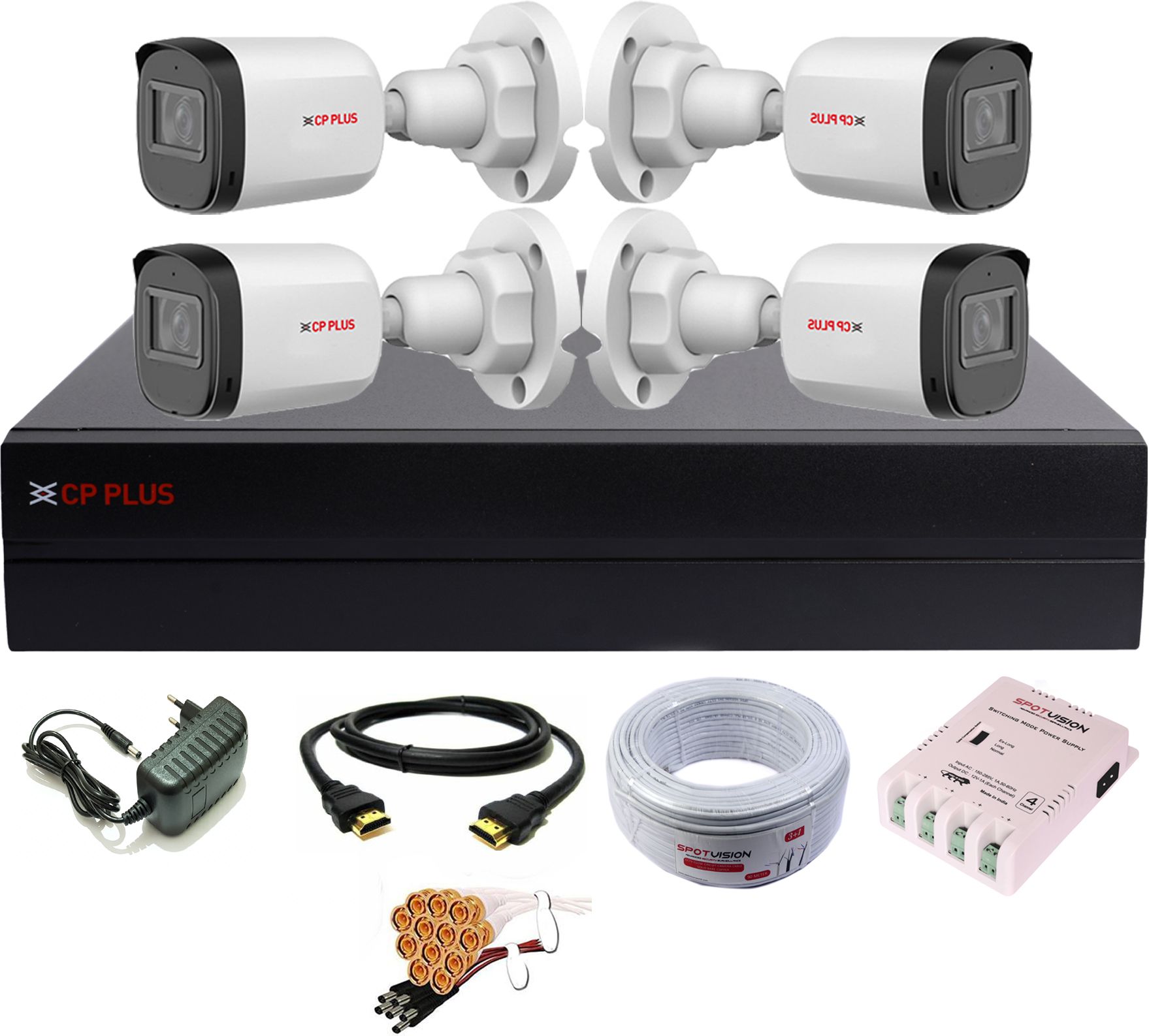 CP PLUS 4 Channel HD DVR 1080P,2.4MP Outdoor Cameras Weatherproof Clearer Nightvision Security Camera-picture-16