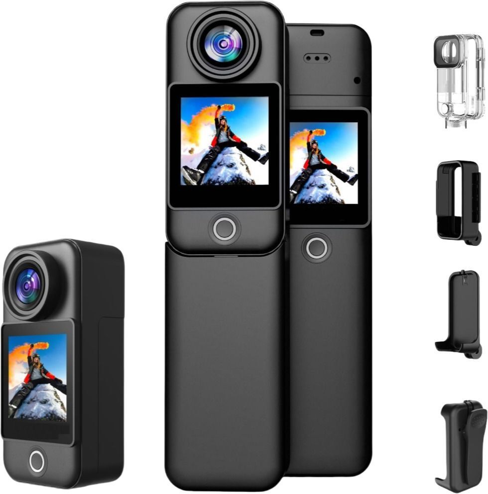 GiftNow C300 BL 4K Dual Screen Action Camera – 6-Axis Stabilization, Waterproof Sports Security Camera-picture-19