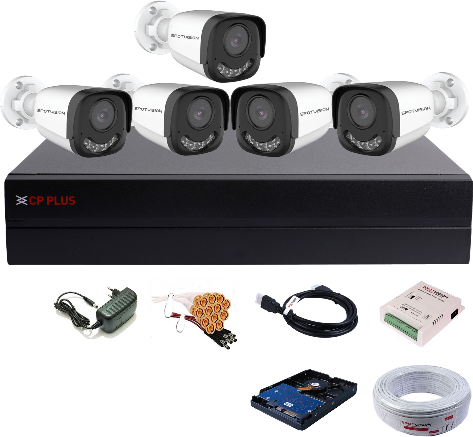 CP PLUS Full HD 1080P 8Ch DVR + Spotvision 2.4MP Color Nightvision FULL HD Outdoor Security Camera-picture-32