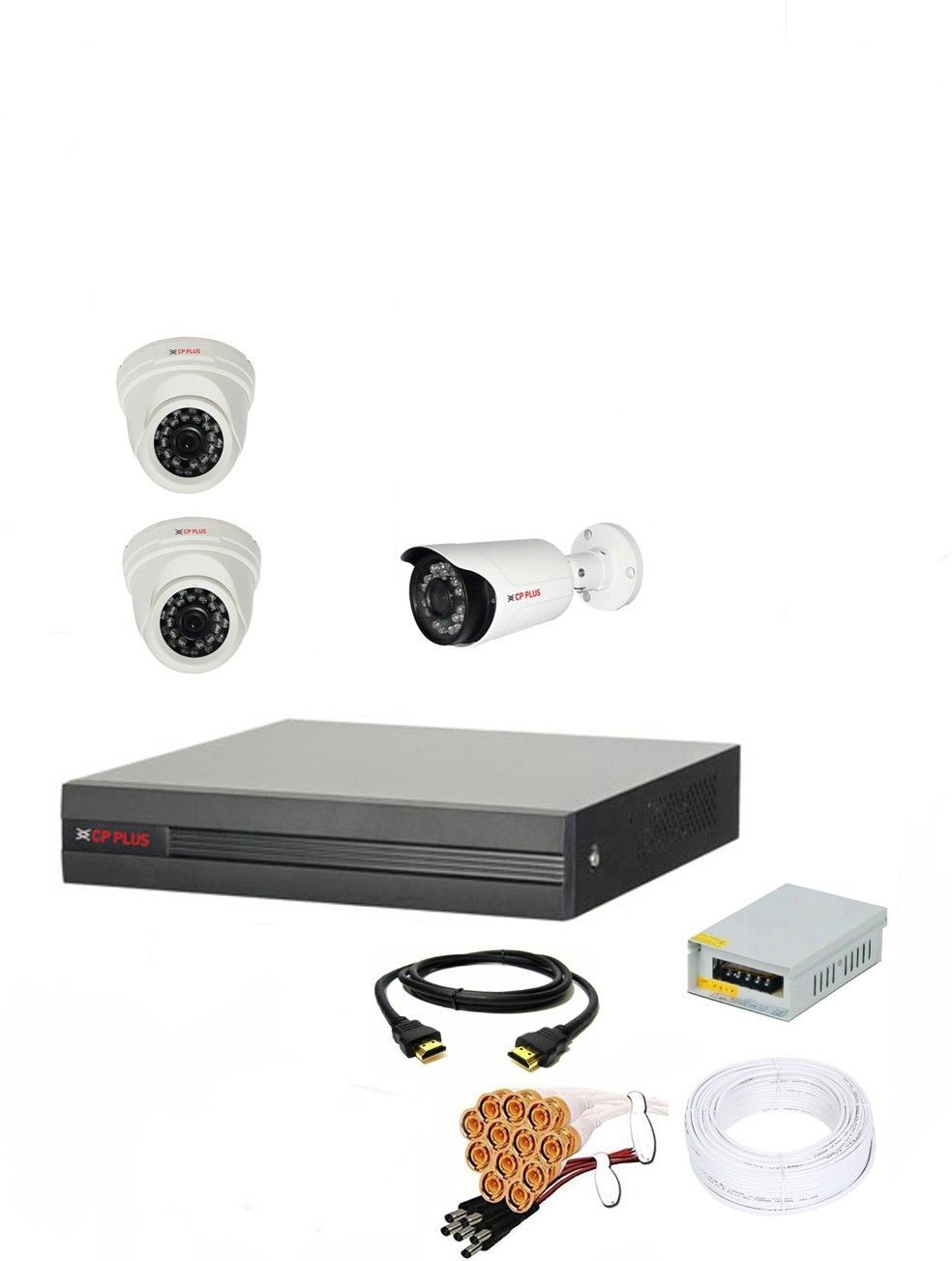 CP PLUS 4 Channal HD DVR 1080p 1Pcs,Outdoor Camera 2.4MP 1Pcs,Indoor Camera 2.4MP 2Pcs Security Camera-picture-11