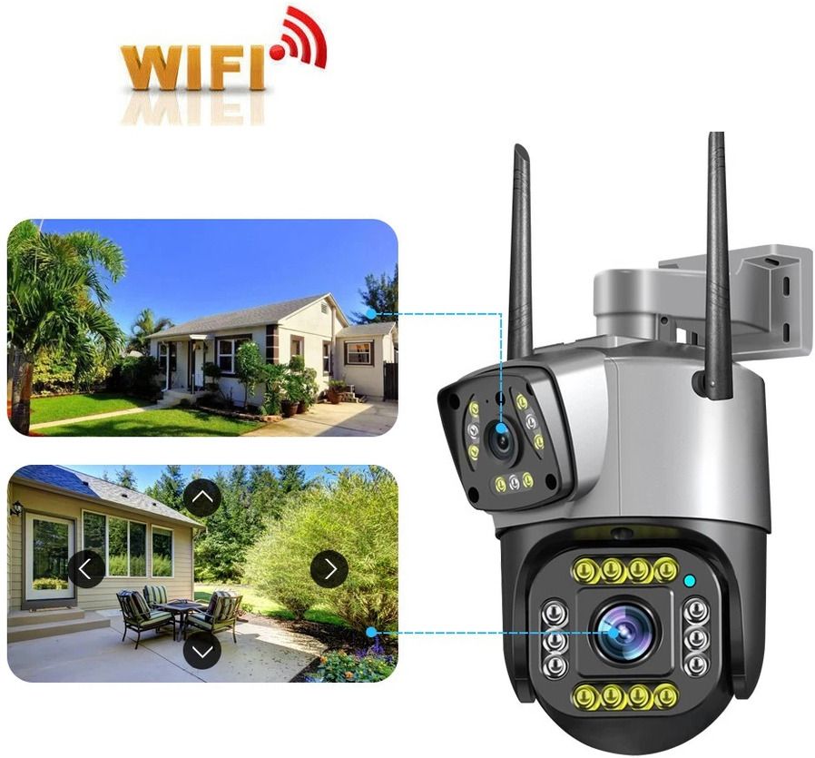 SROPX Dual Lens WiFi CCTV Camera Outdoor HD Waterproof Smart Night Vision Security Camera-picture-11