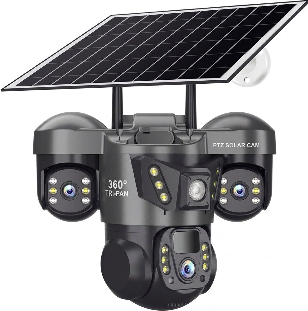 Divine creation 4G Solar Triple Lens 5MP Outdoor CCTV Camera | 3-Screen View C312 Security Camera-picture-21