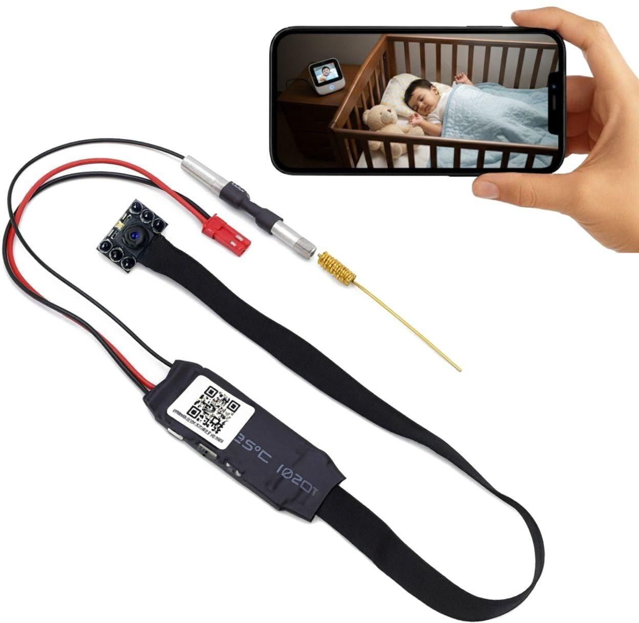 FEERO Compact Hidden WiFi Spy Camera with Night Vision, Audio Video Recording Spy Camera