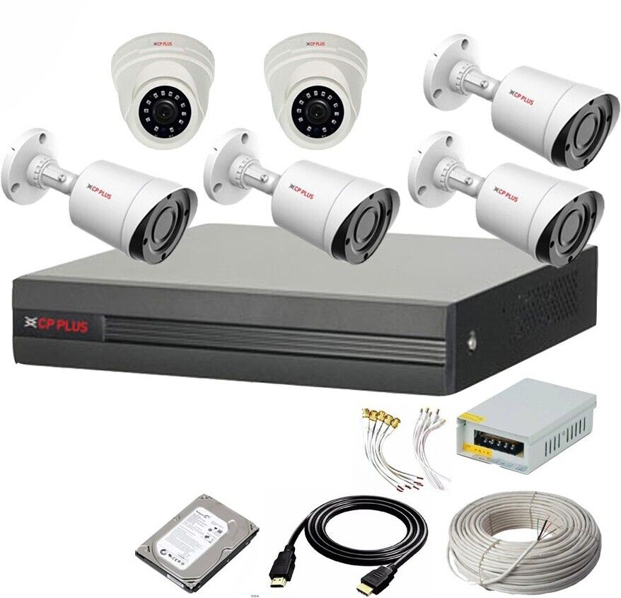 CP PLUS 8 Channal HD DVR 1080p,Outdoor & Indoor Camera 2.4 MP 6Pcs Security Camera-picture-26