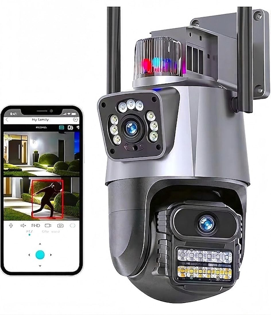 Divine creation WiFi Dual Lens 6Mp Outdoor PTZ CCTV 4K+4K HD Camera Security Camera-picture-16