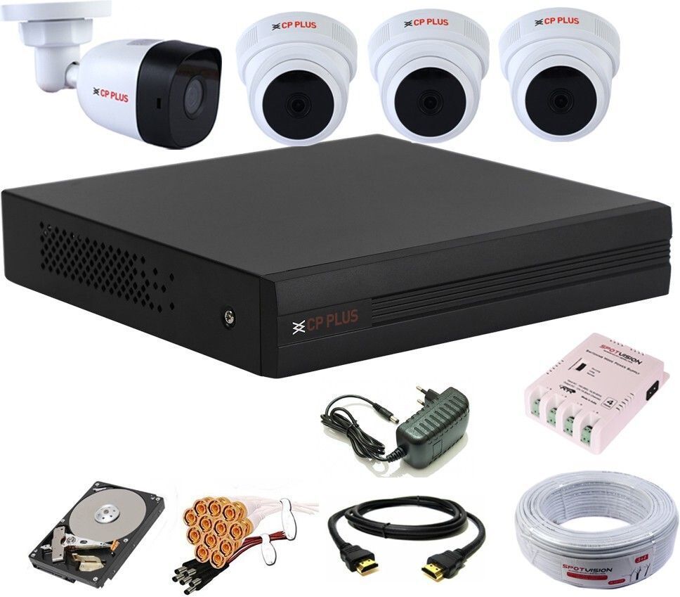 CP PLUS 4 Channal HD DVR 1080p 1Pcs,Outdoor & Indoor Camera 2.4MP 1080P 4Pcs Security Camera-picture-43