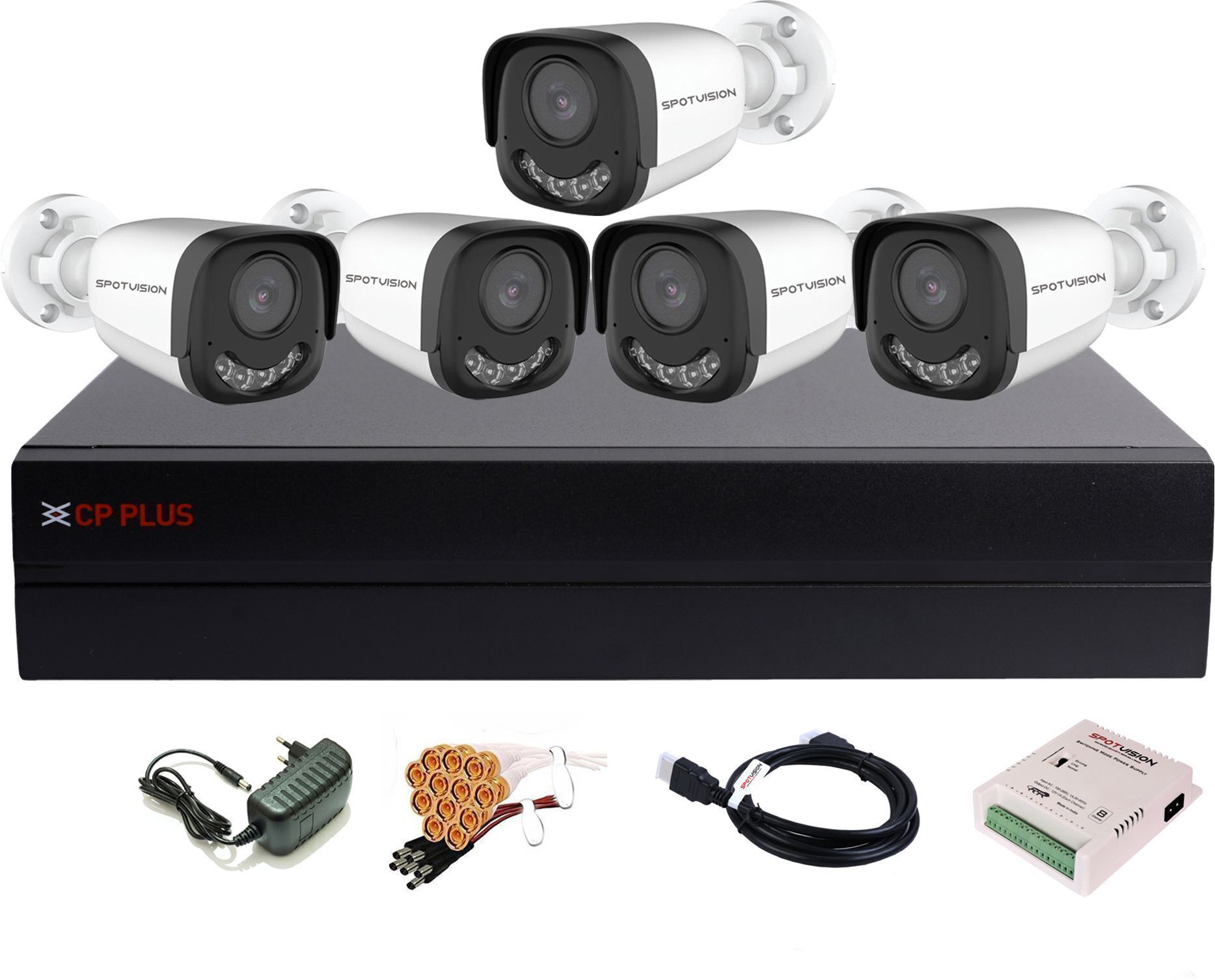 CP PLUS 8 Channel HD DVR 1080p 1Pcs,Spotvision Color Nightvision 2.4MP Outdoor Security Camera-picture-13