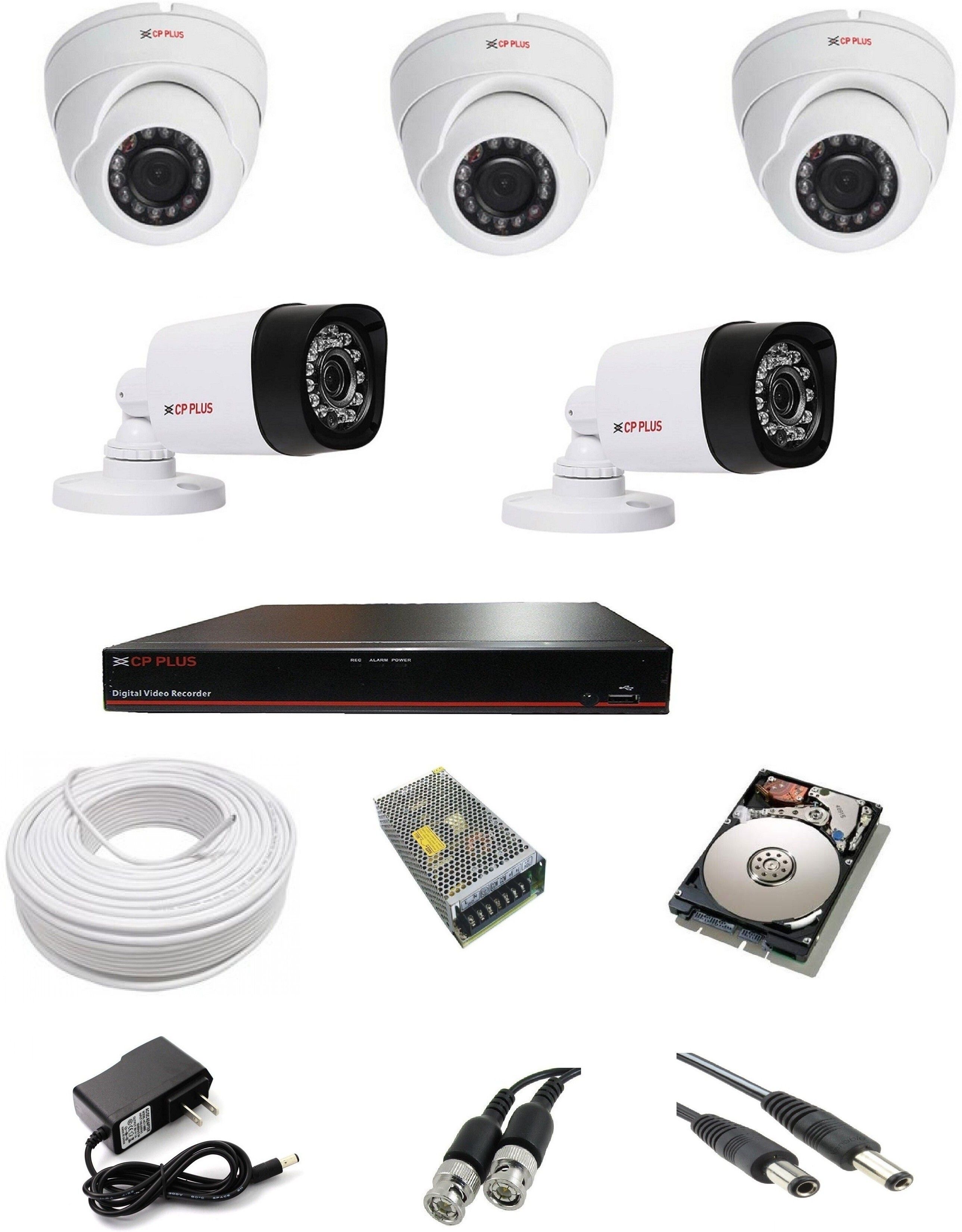 CP PLUS 2.4 MP 8 CH DVR Kit with 2 bullet, 3 Dome, 1 TB HDD and all required accessories Security Camera-picture-43