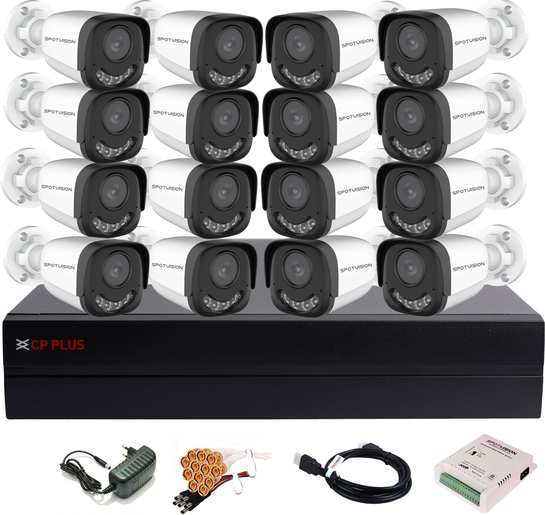 CP PLUS 16 Channel HD DVR 1080P,2.4MP ADVANCED Color Nightvision Outdoor Camera,CPAR-522 Security Camera-picture-25