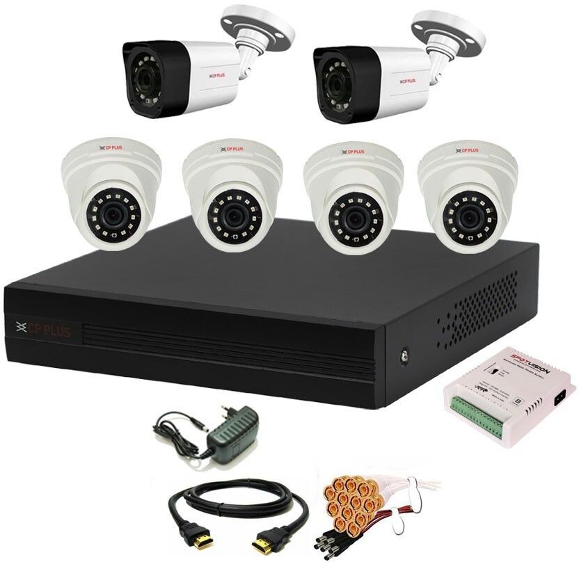 CP PLUS 8 Channal HD DVR 1080p 1Pcs,Outdoor Camera 2.4 MP 2Pcs,Indoor Camera 2.4 MP 4Pcs,combo set Security Camera-picture-22