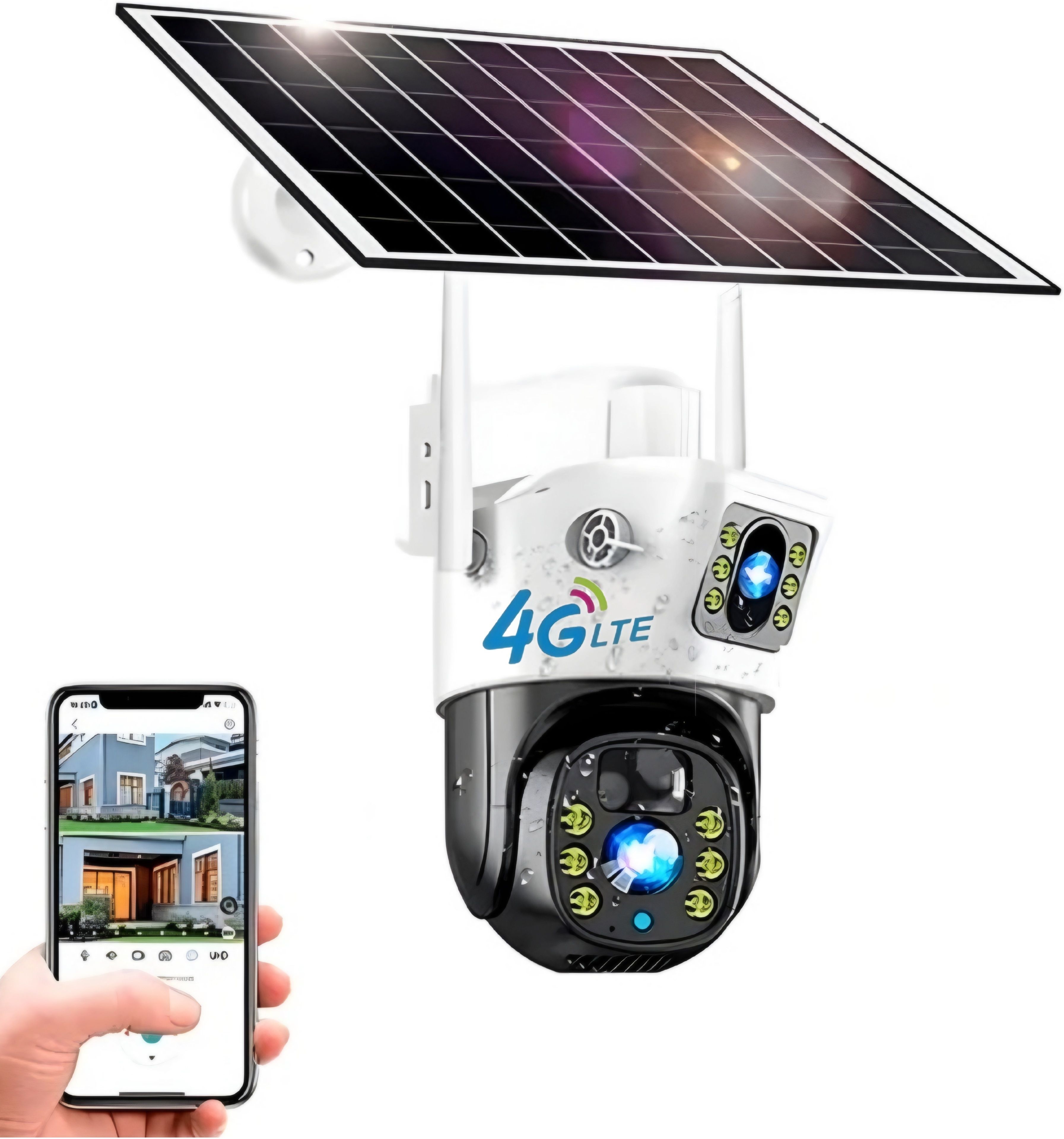 SROPX Solar 4G PTZ CCTV Camera with Human Tracking and Alarm System CCTV Security Camera-picture-15