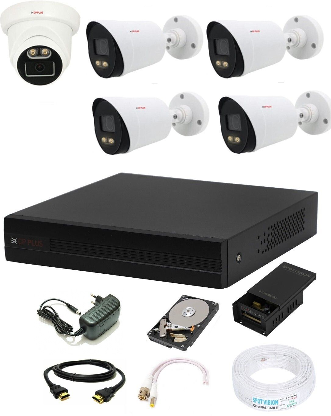 CP PLUS 8 Channal DVR 1080p,Colorful View In Nightvision 2.4 MP Outdoor & Indoor Camera Security Camera-picture-17