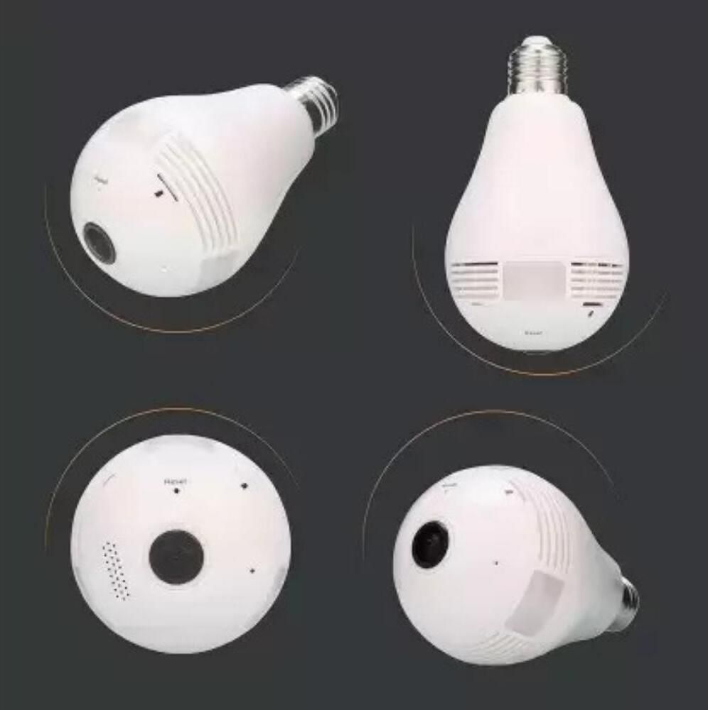 PERAMISYM LED Light WiFi IP Camera Wi-fi Bulb Fish Eye B2 R 960P 2MP 360 Degree CCTV 3D VR Spy Camera-picture-25