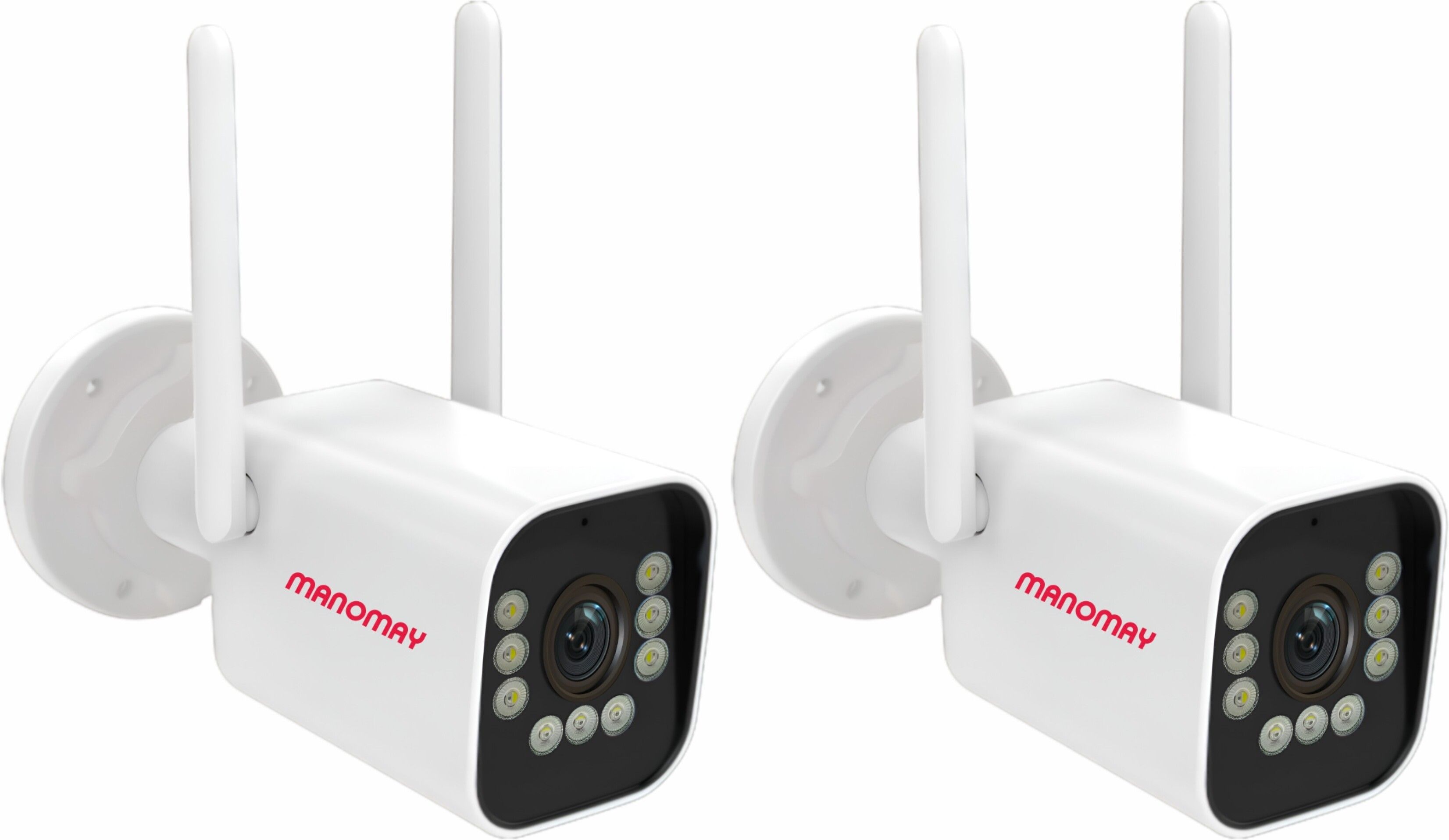 Manomay Pack of 2 BIS STQC Certified 3MP WiFi Bullet AI Human Detection IP66 Security Camera-picture-19