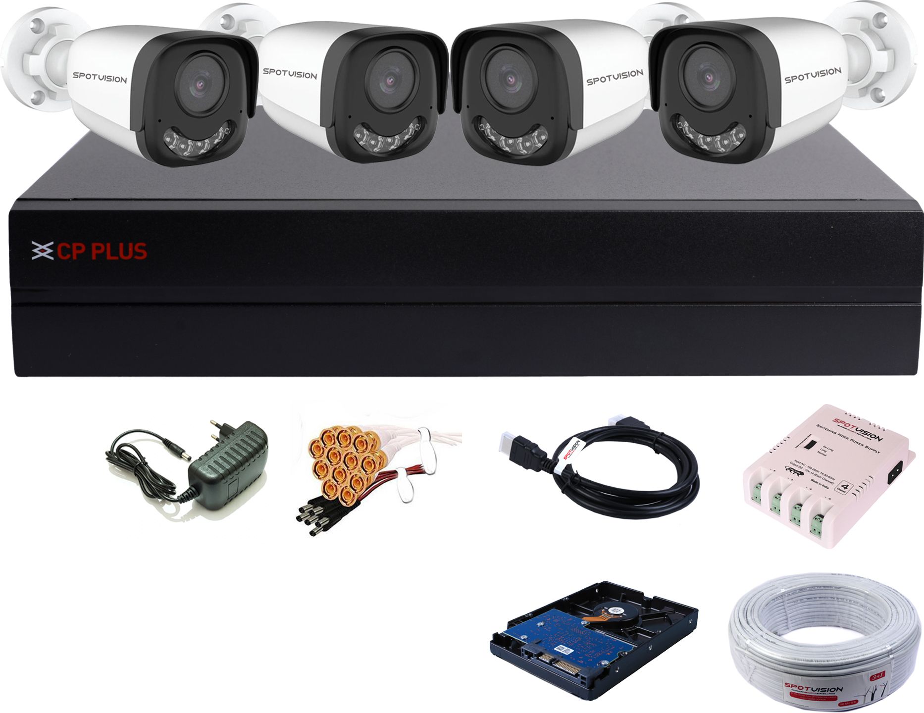 CP PLUS 4 Channel HD DVR 1080P,2.4MP ADVANCED Color Nightvision Outdoor Cameras,CPMR-10 Security Camera-image-39